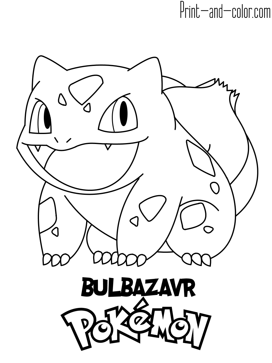 Printable Pokemon List Coloring Pages
