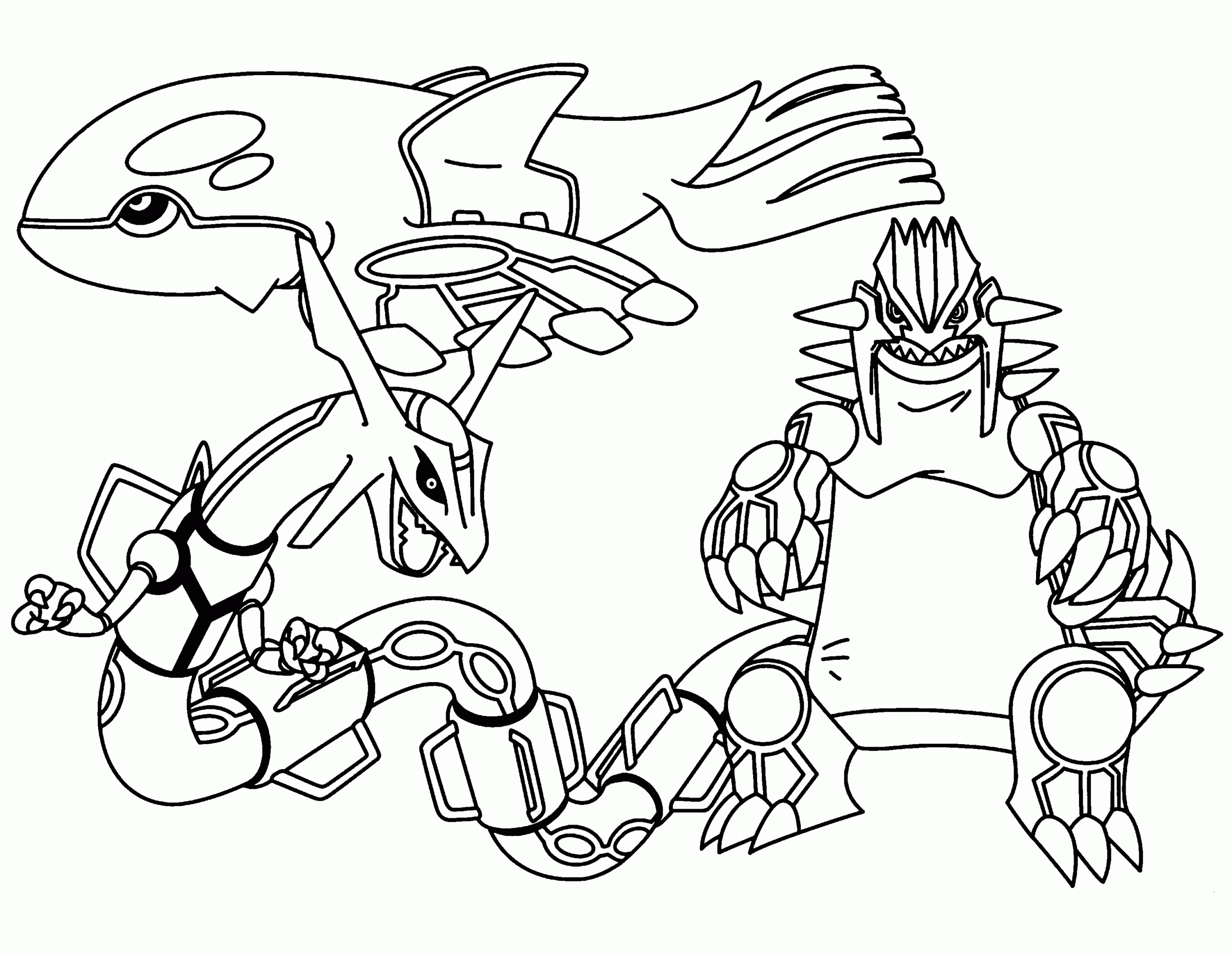 Pokemon Coloring Pages Rayquaza Coloring Home