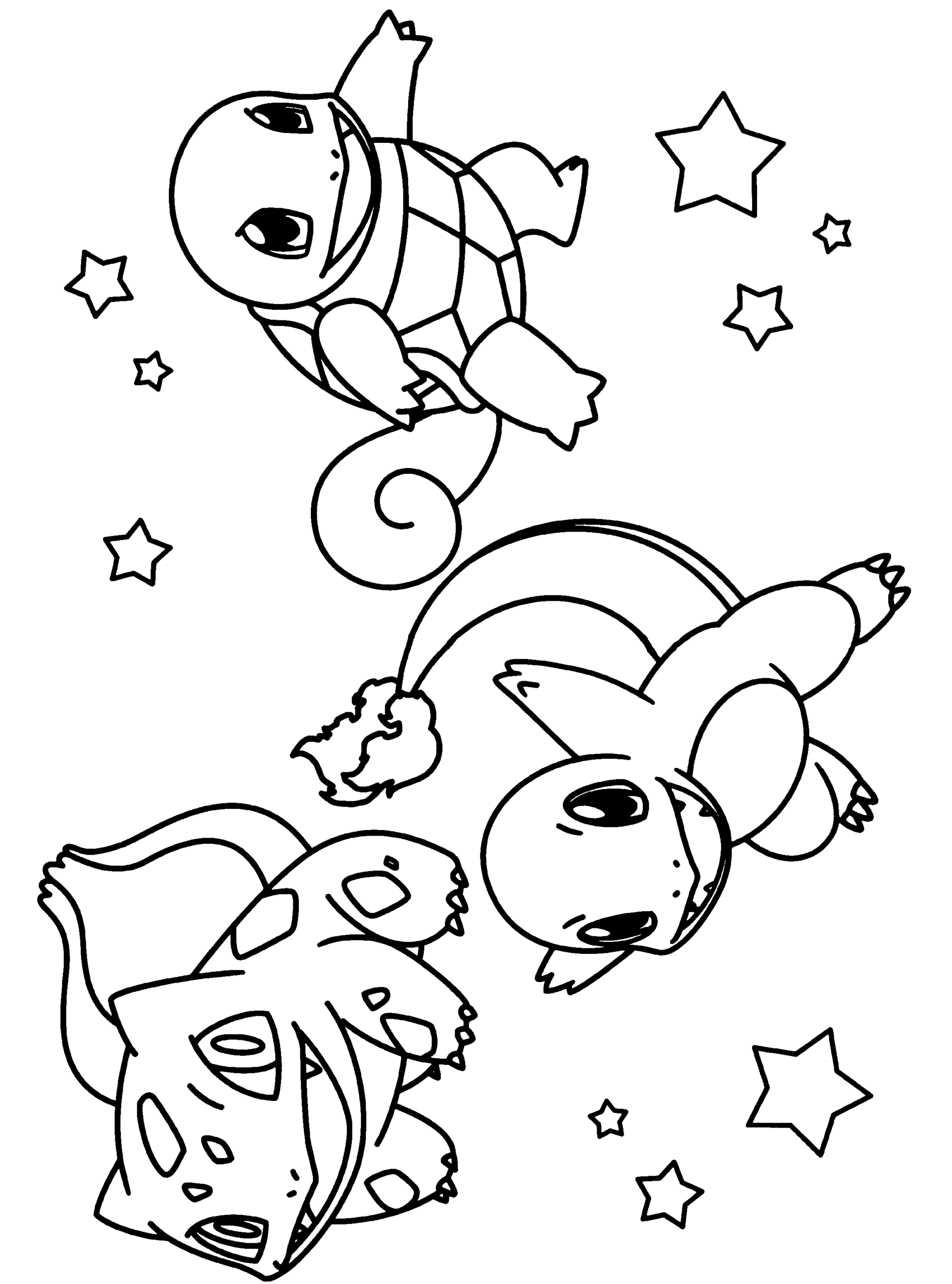 Pokemon Coloring Pages Starters Pokemon Drawing Easy