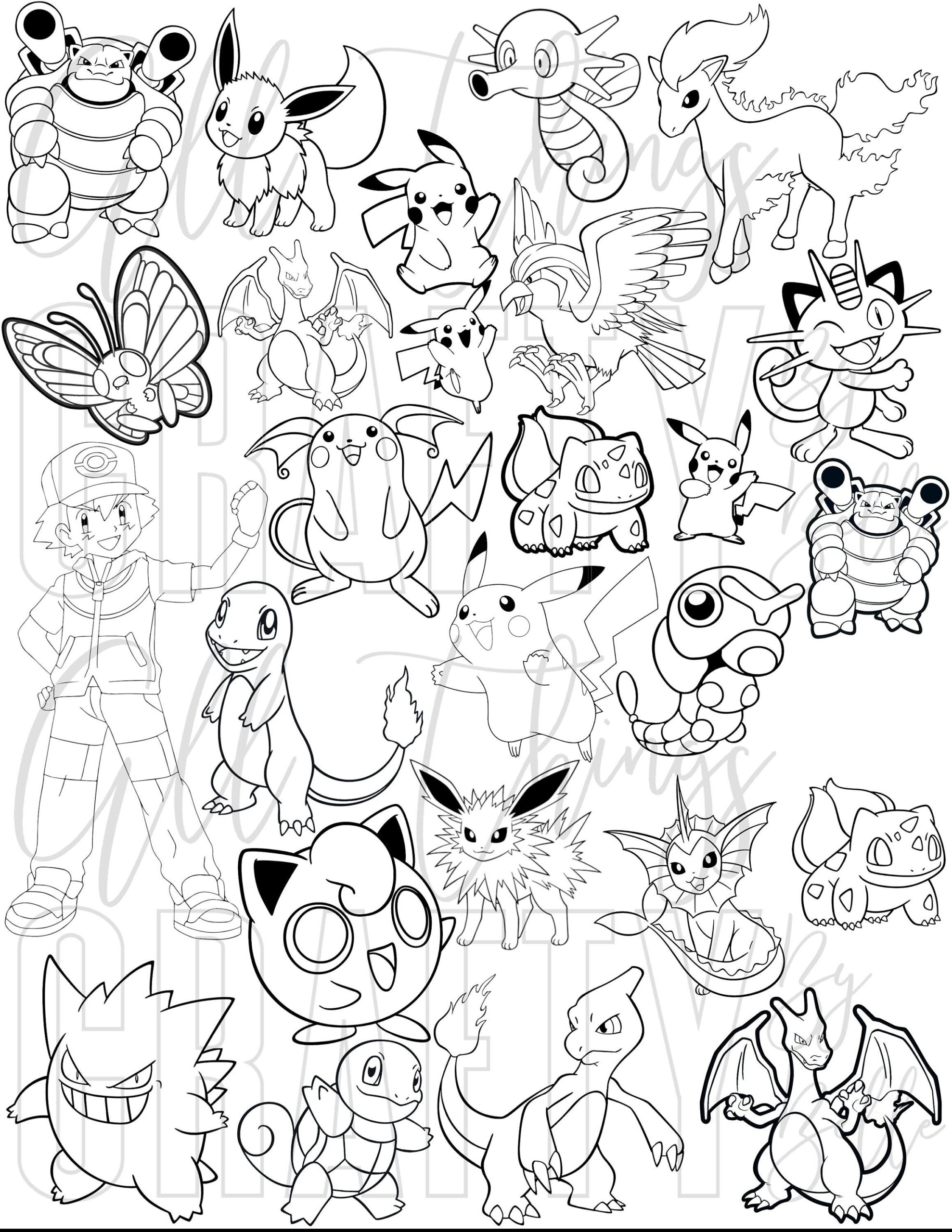 Pokeman Coloring Pages
