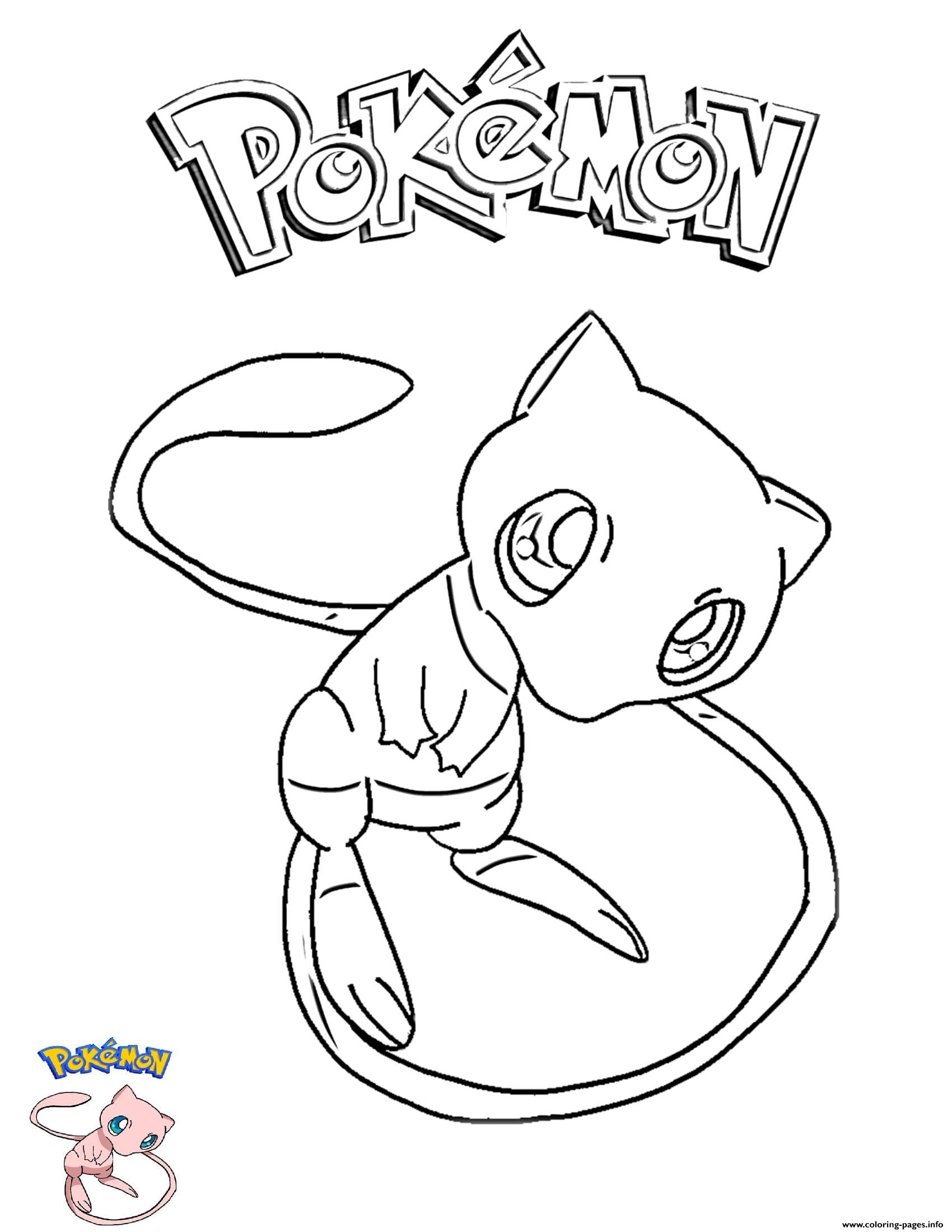 Pokemon Coloring Pages To Print