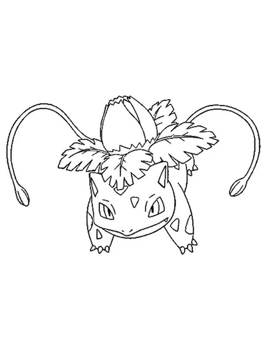 Pokemon Ivysaur Coloring Pages Free Printable