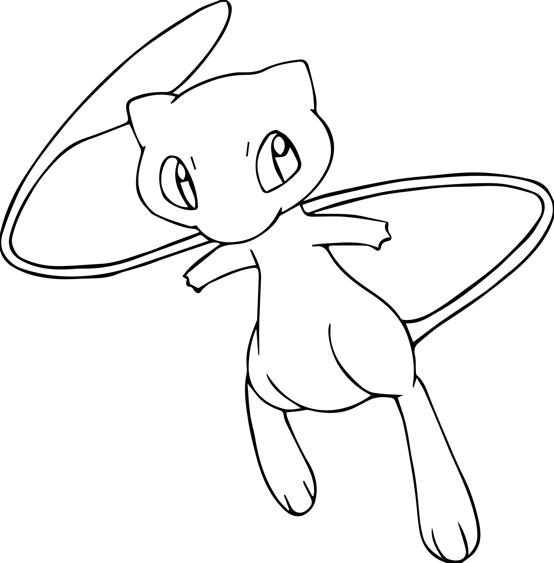 Mewtwo Coloring Page