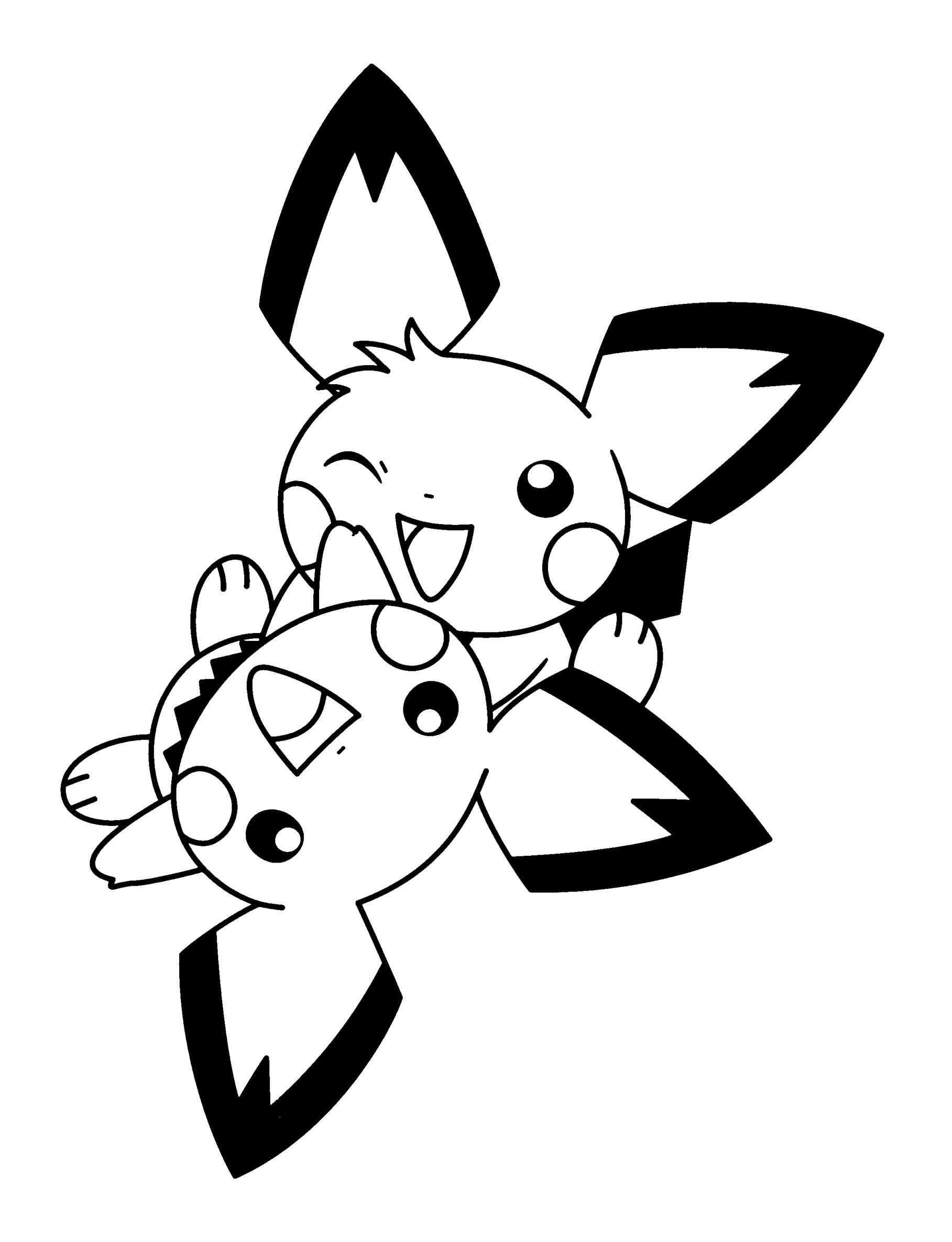Pokemon Pichu Coloring Pages At GetColorings Free Printable Colorings Pages To Print And Color