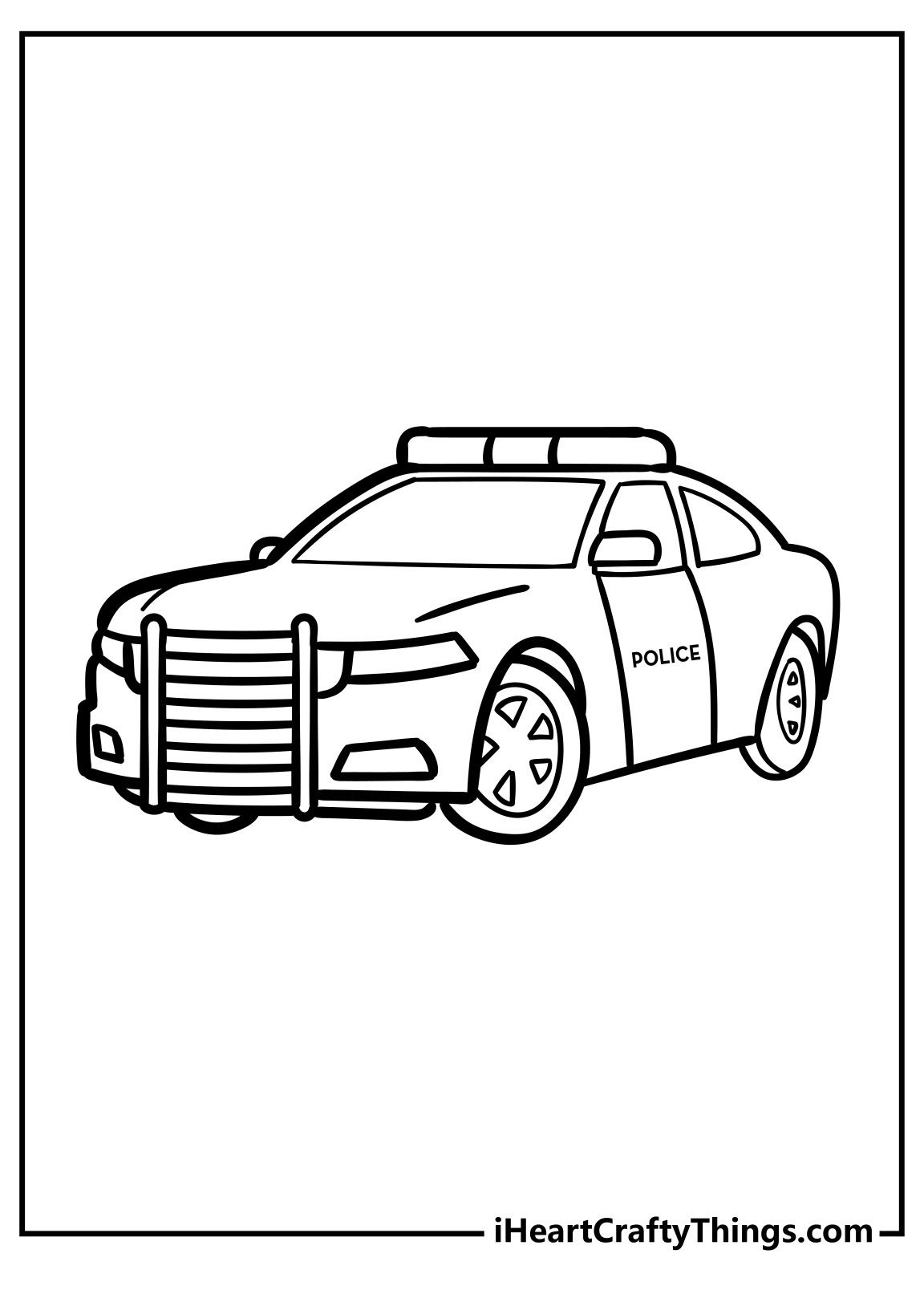 Police Car Coloring Pages