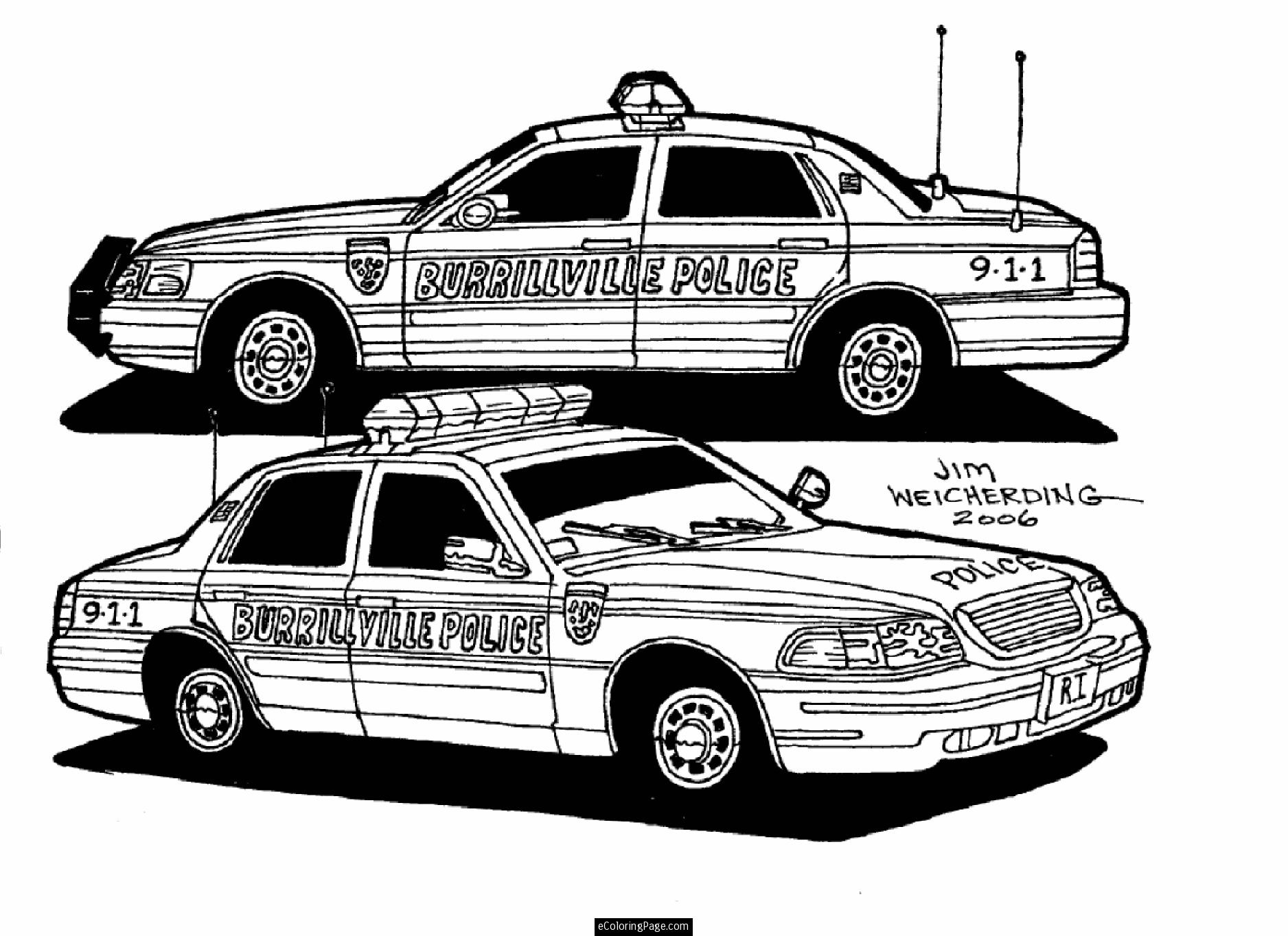 Police Cars Coloring Pages Police Cars Printable Coloring Page Clip Art Library