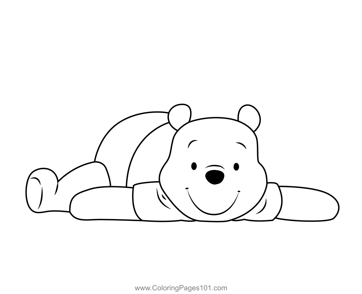 Pooh Bear Smiling Coloring Page For Kids Free Winnie The Pooh Printable Coloring Pages Online