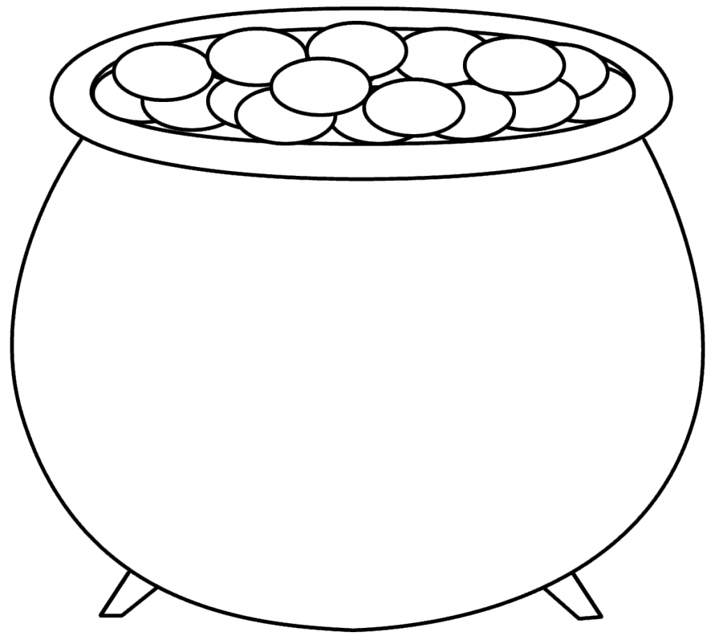 Pot Of Gold Coloring Pages Best Coloring Pages For Kids