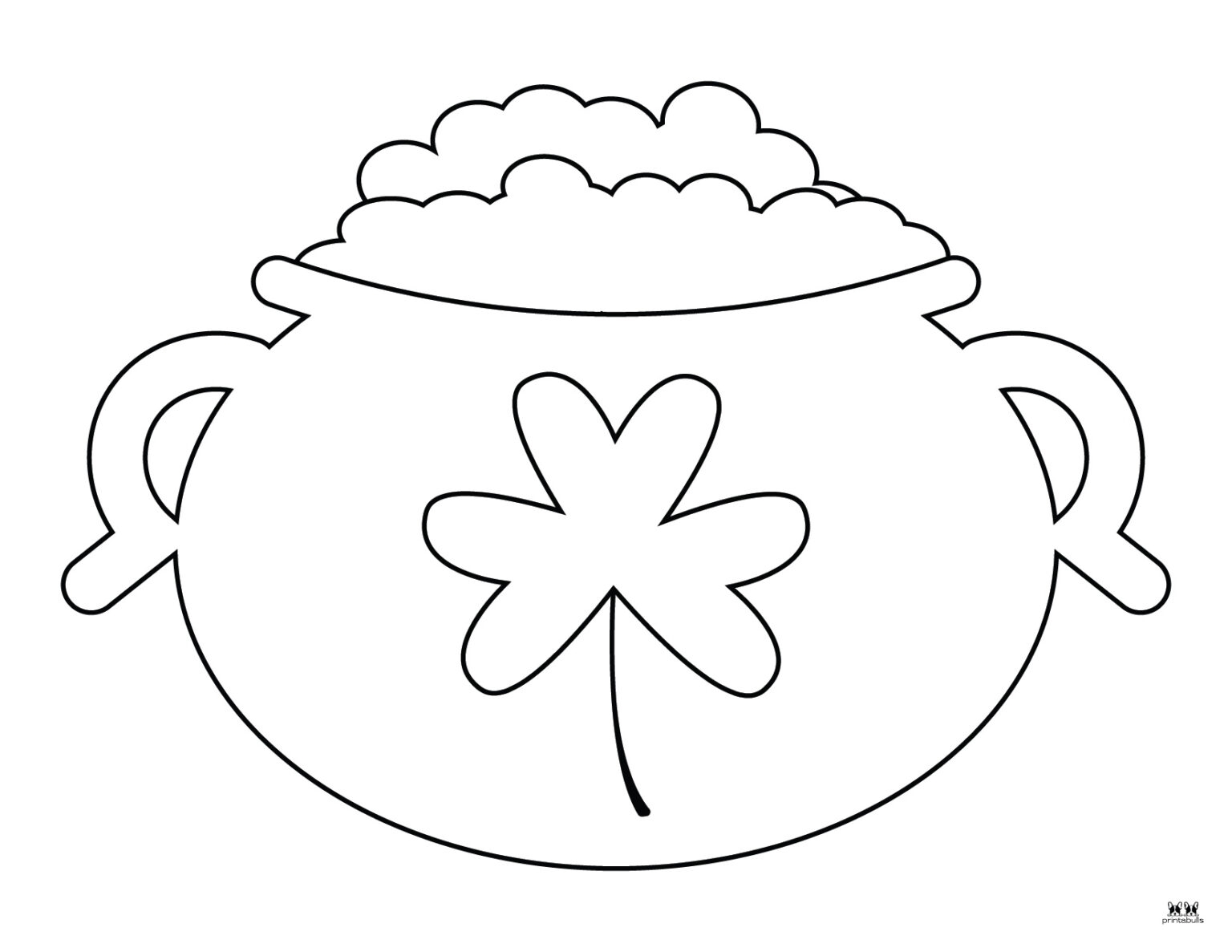 Pot Of Gold Coloring Page