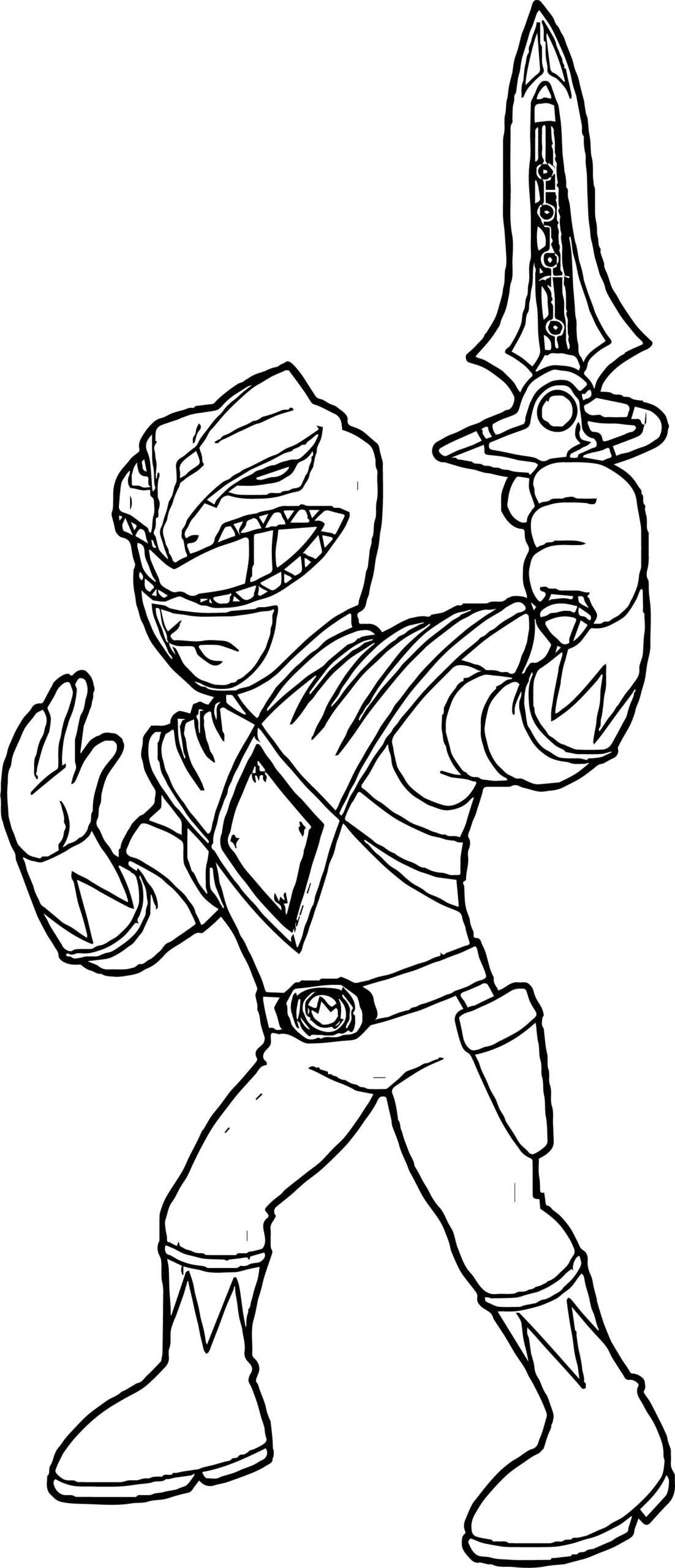 Power Rangers Green Ranger Coloring Page Wecoloringpage Power Rangers Coloring Pages