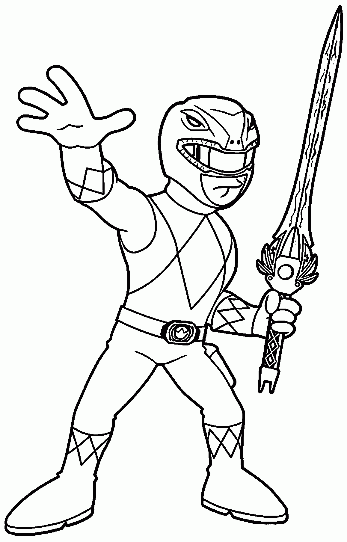 Power Rangers Megaforce Free Colouring Pages