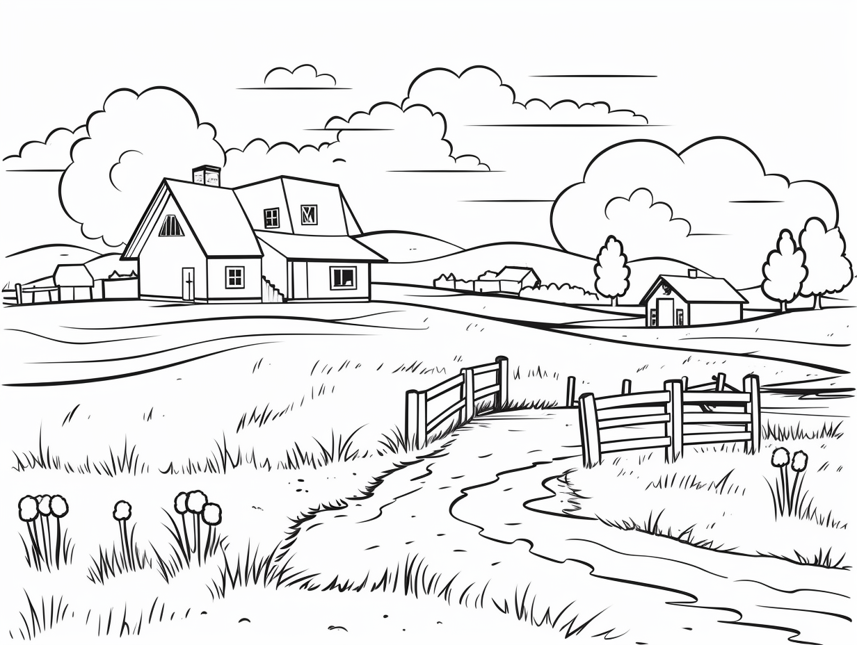Prairie Coloring Page Coloring Page