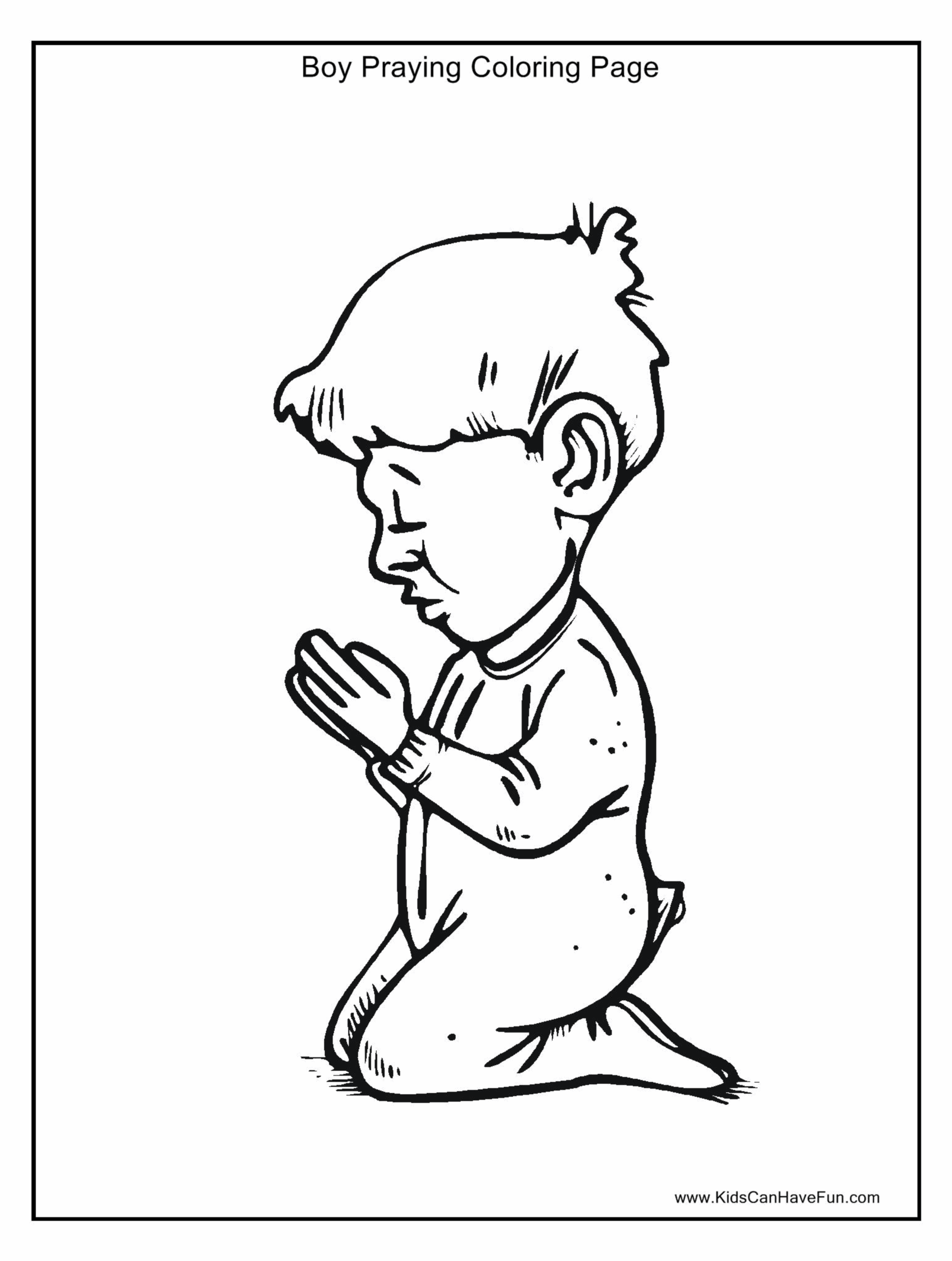 Prayer Coloring Page For Kids Coloring Home