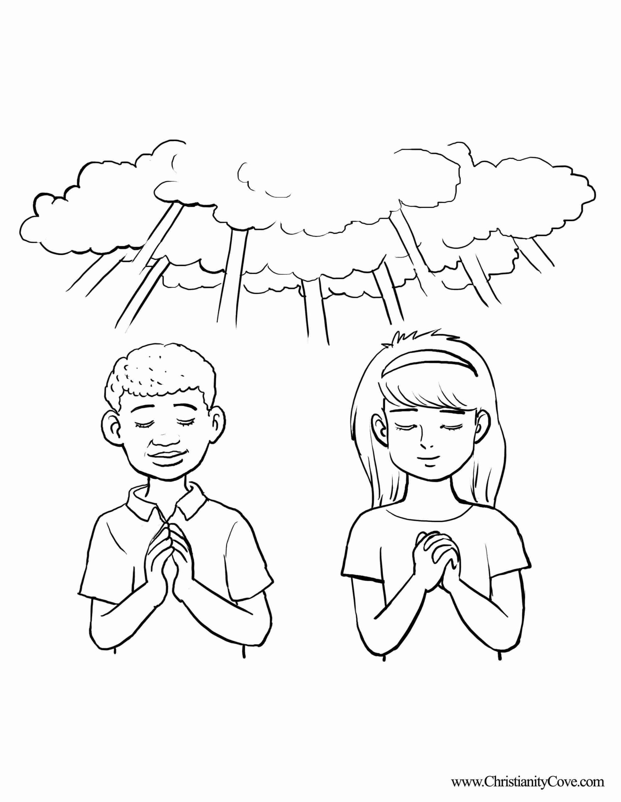 Prayer Coloring Page