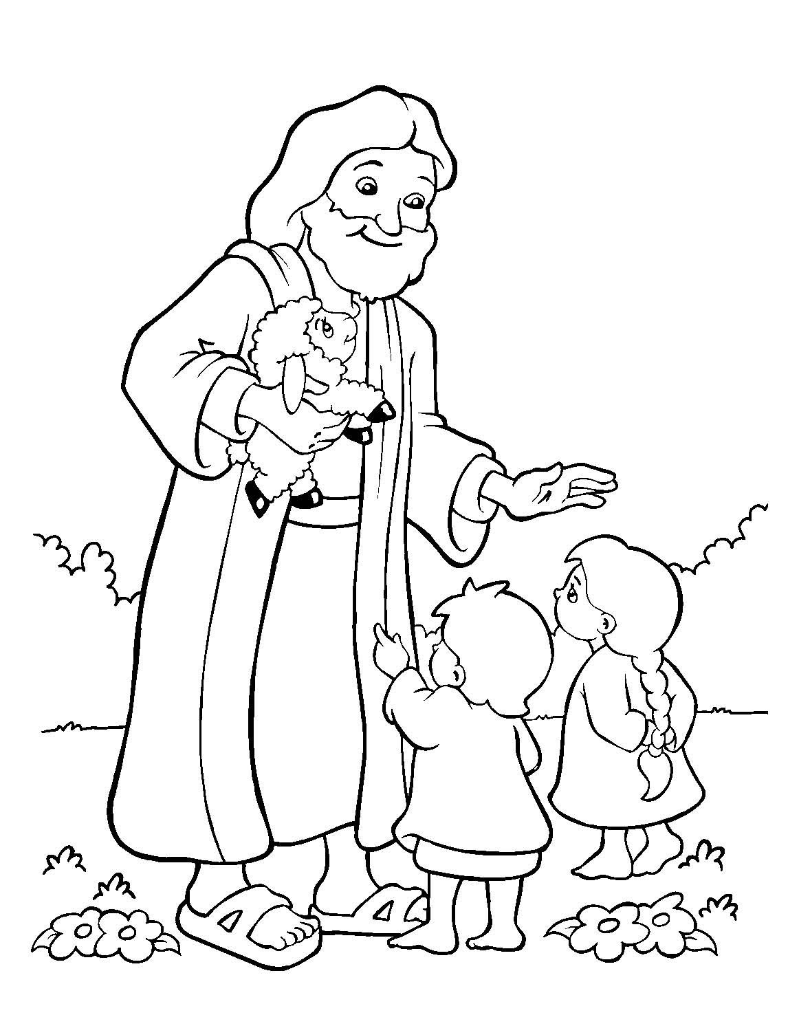 Preschool Sunday School Coloring Pages