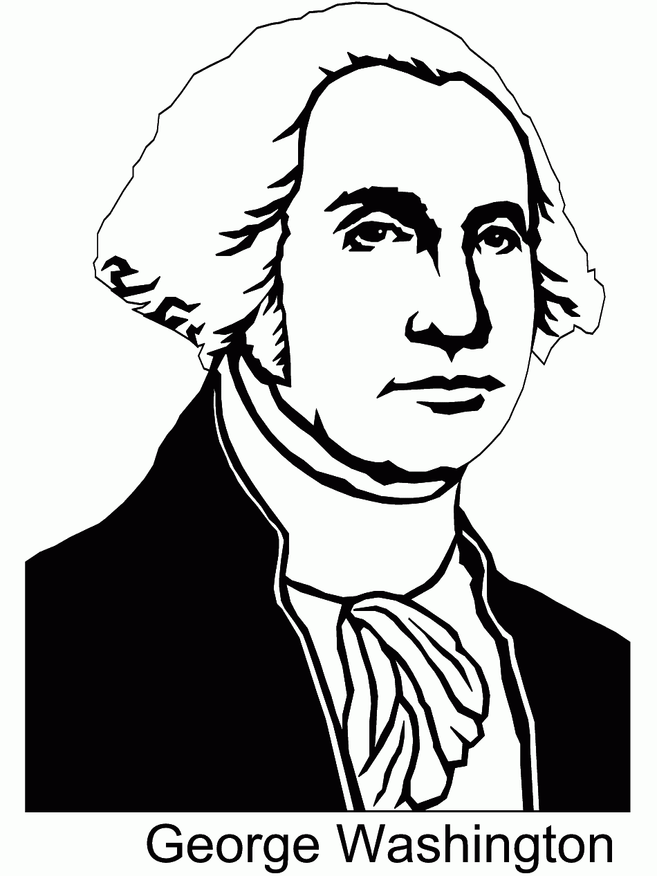President George Washington Coloring Pages Download And Print For Free