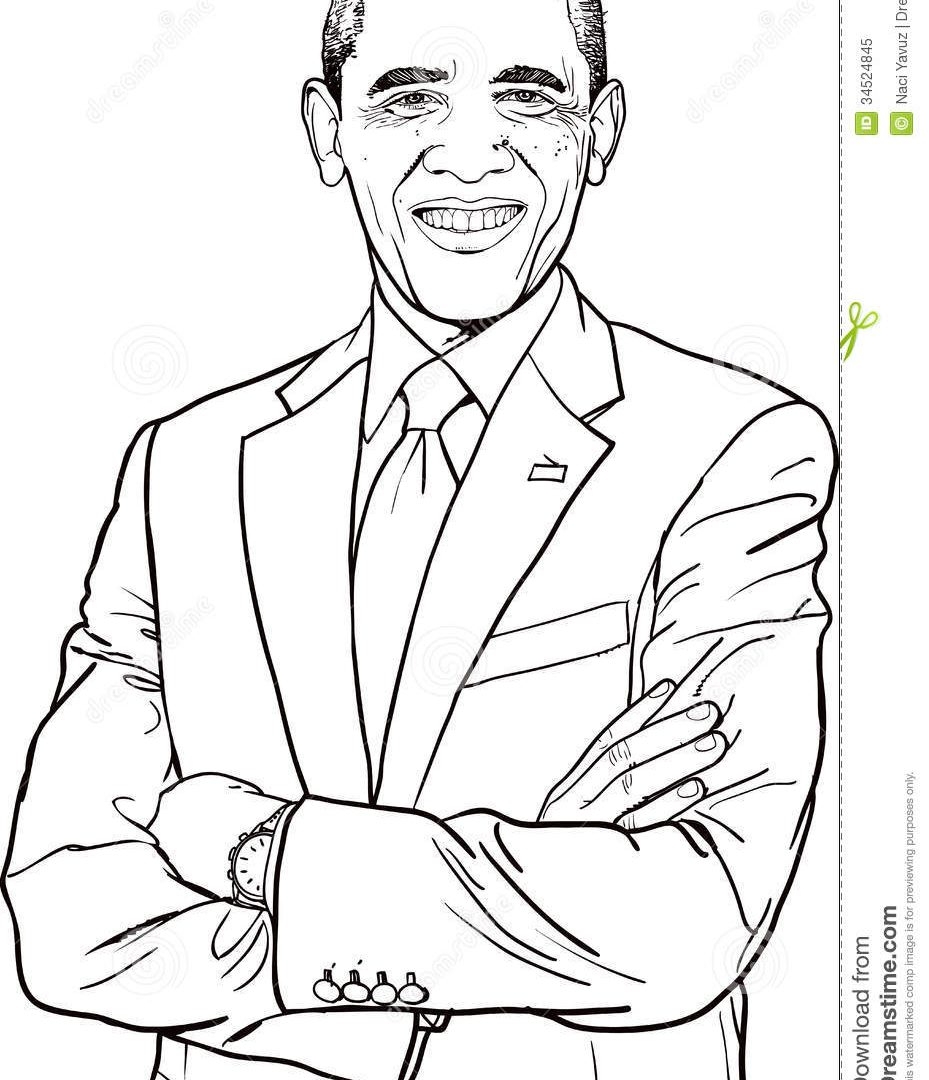 President Obama Coloring Page At GetColorings Free Printable Colorings Pages To Print And