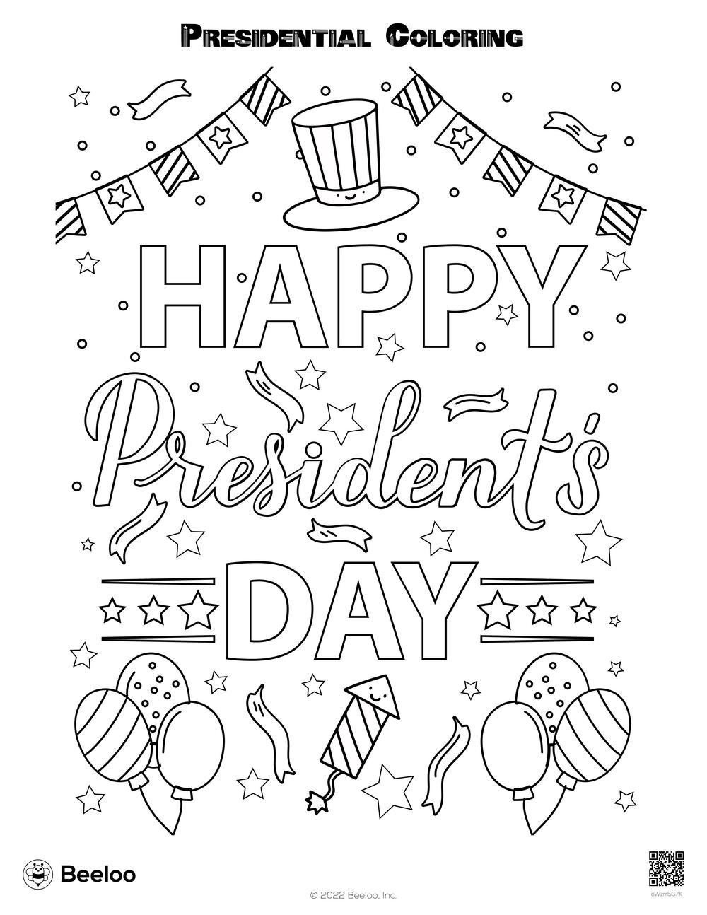 Presidential Coloring Beeloo Printable Crafts For Kids OWzrr5G7K