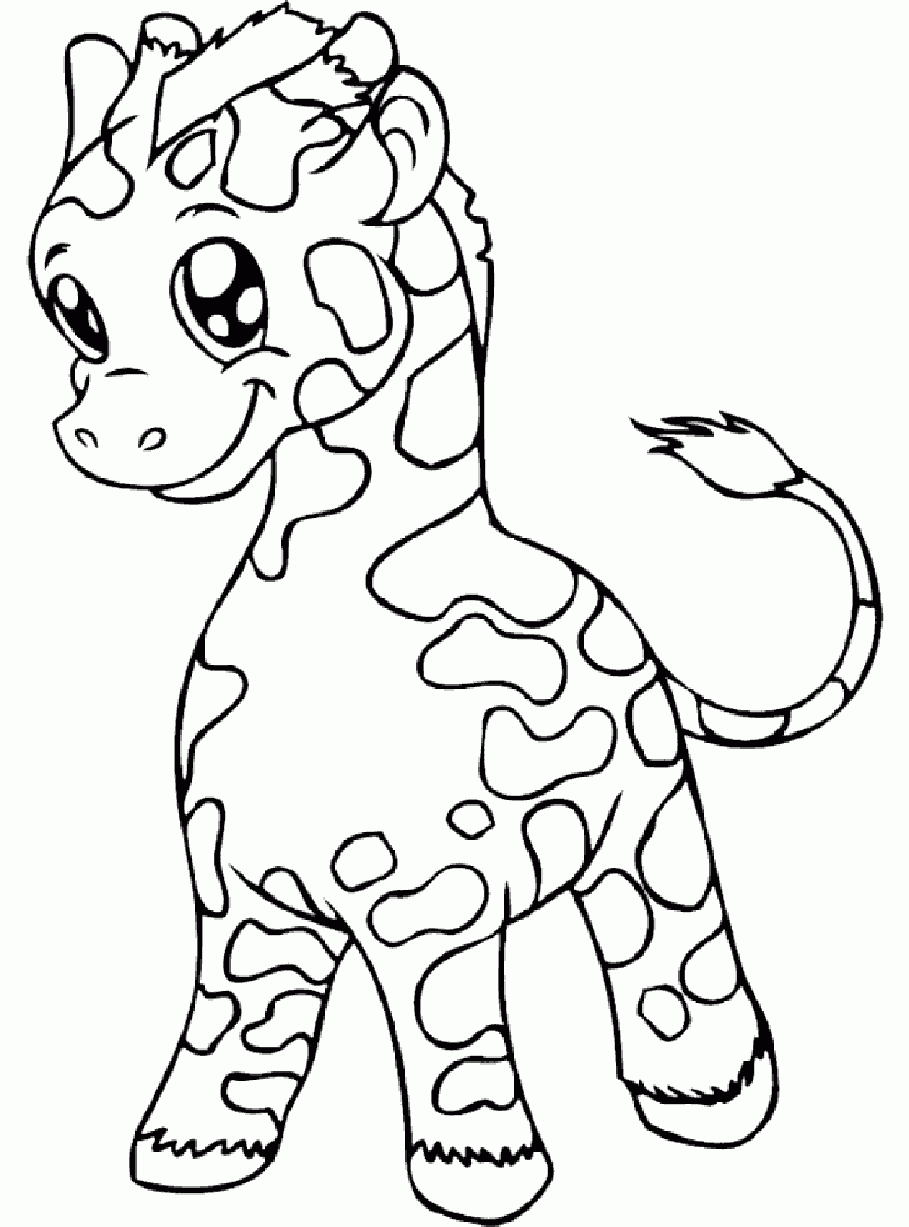 Giraffe Coloring Pages