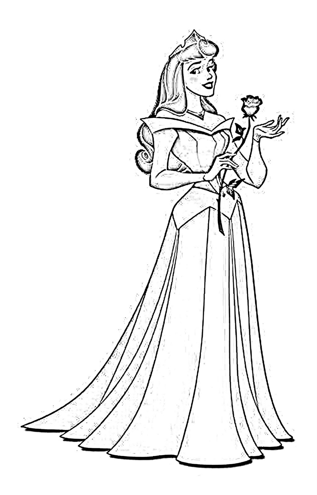 Princess Aurora Coloring Pages