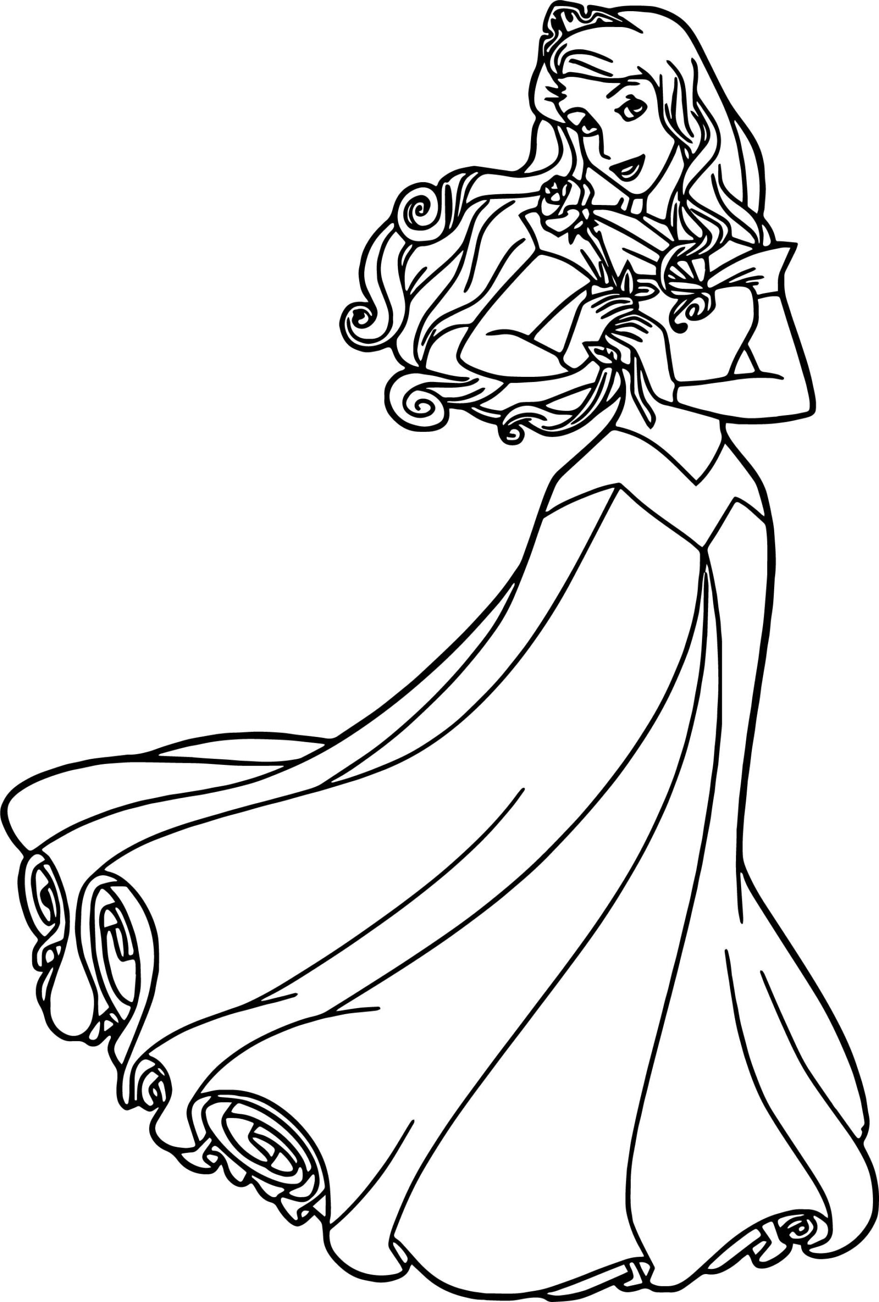 Princess Aurora Colouring Pages Naacpcharlestonbranch