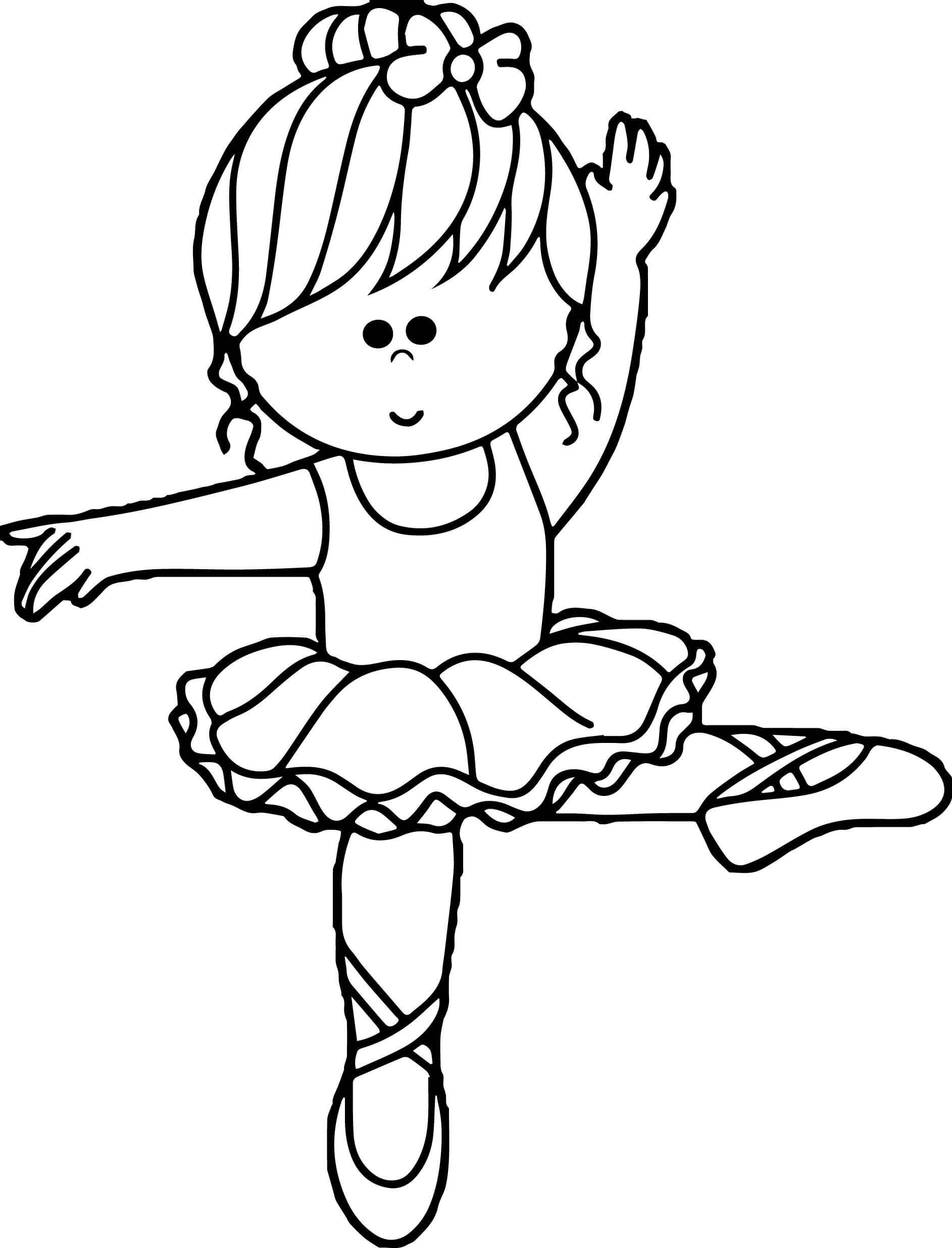 Princess Ballerina Coloring Pages