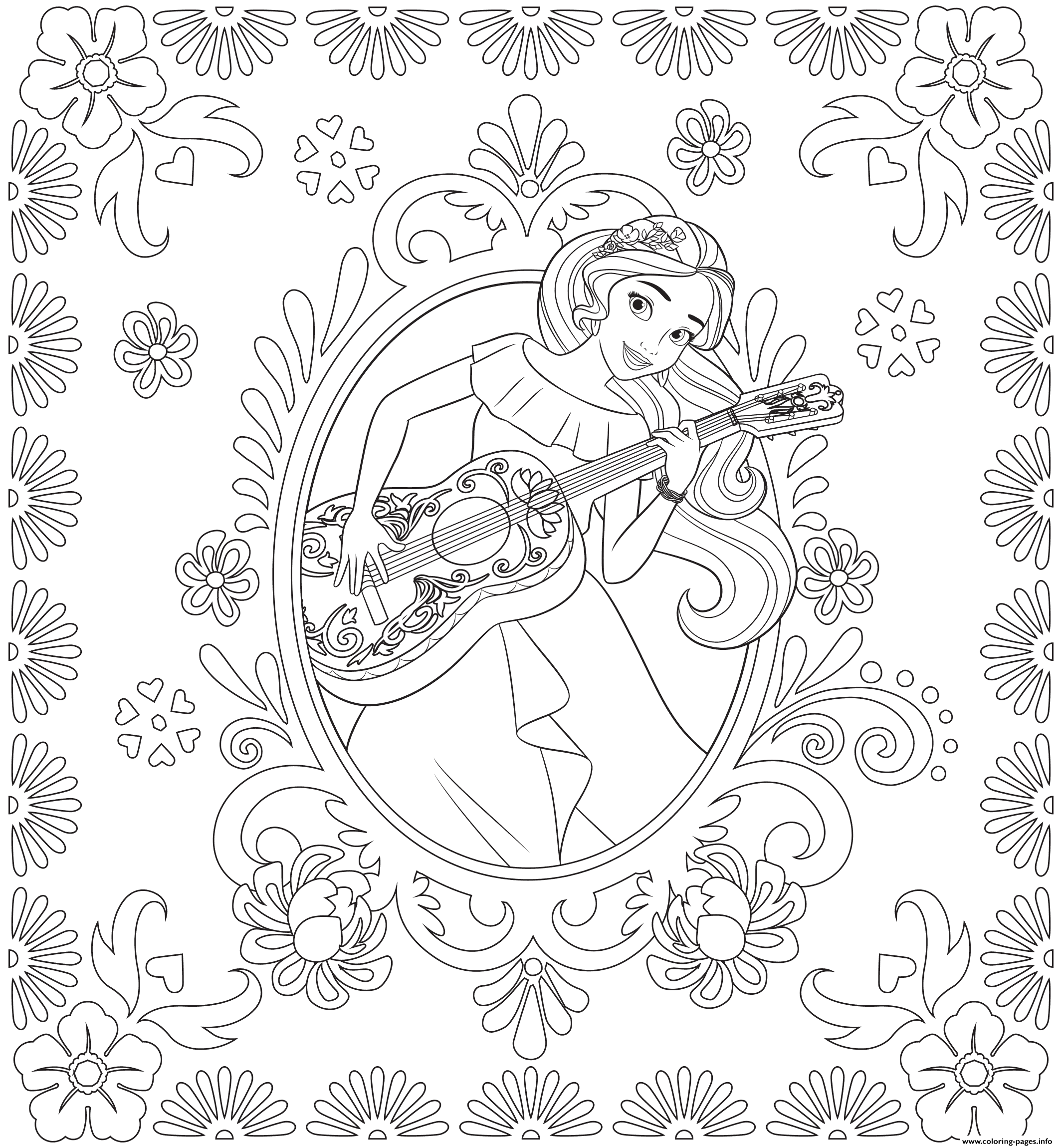 Princess Elena Coloring Pages