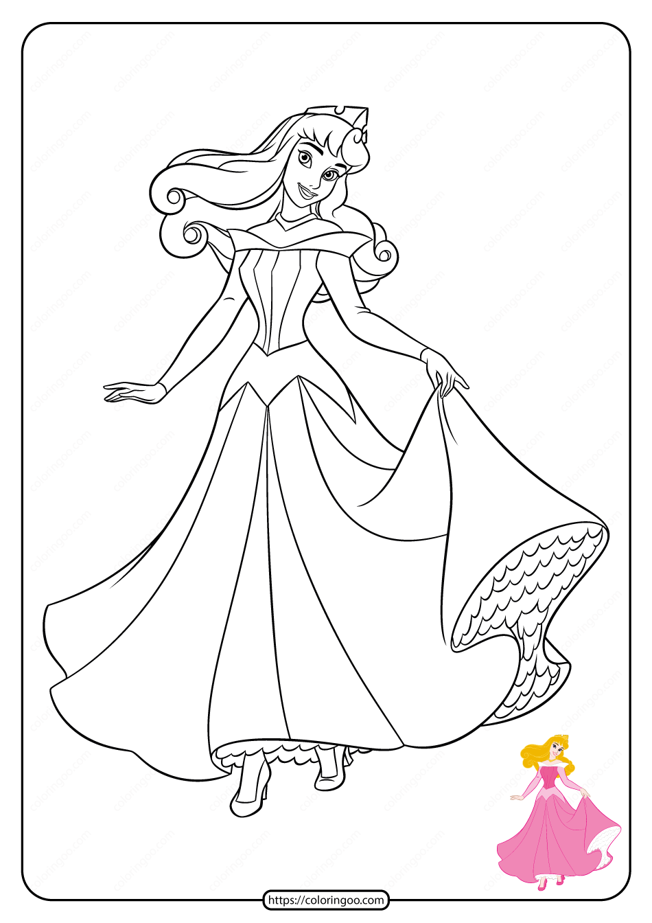 Princess Free Printable Coloring Pages