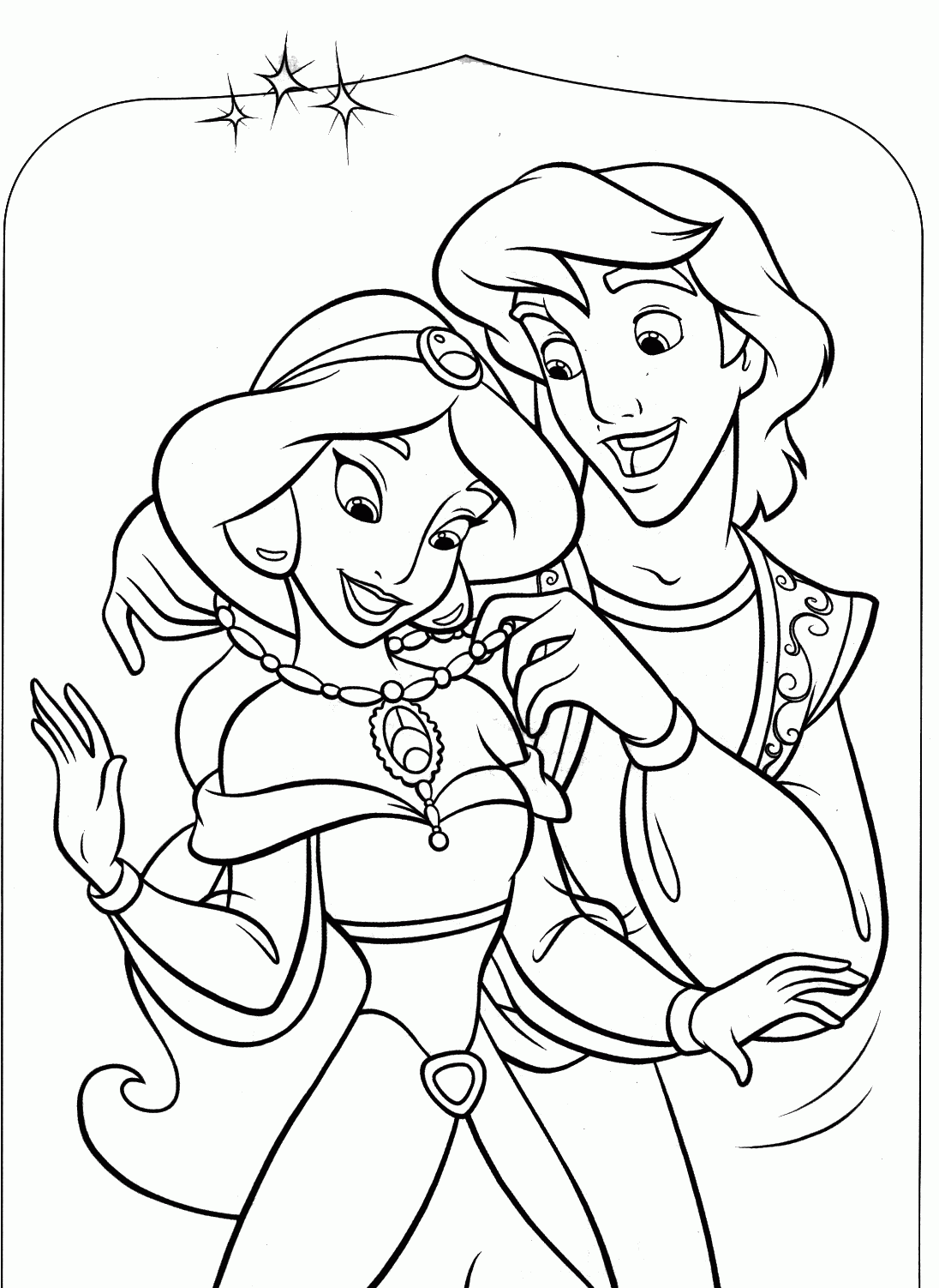 Princess Jasmine Coloring Pages To Download And Print For Free