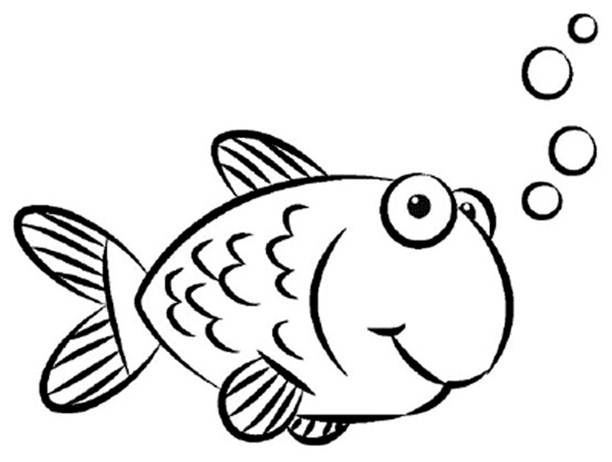 Print Download Cute And Educative Fish Coloring Pages