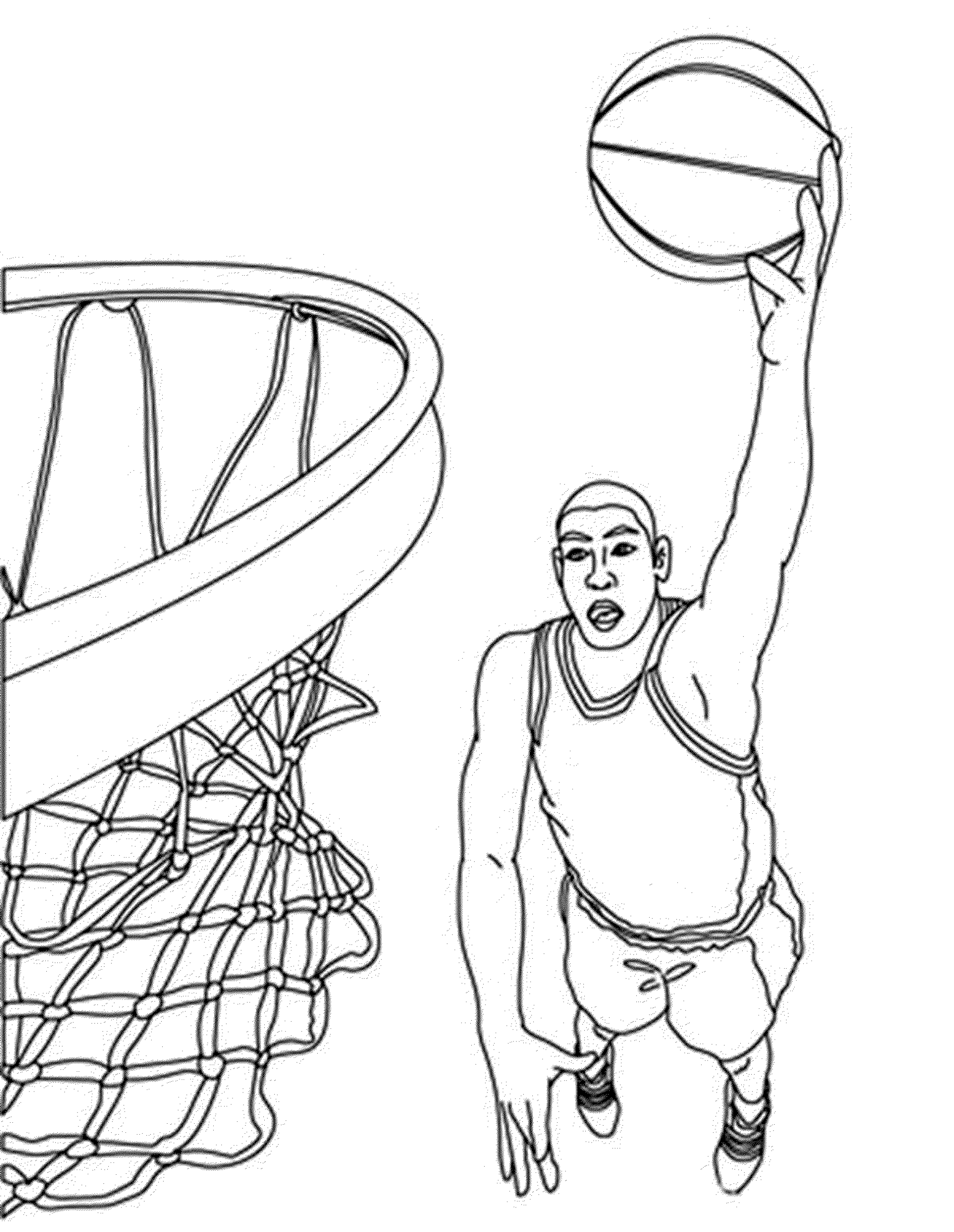 Basketball Coloring Page