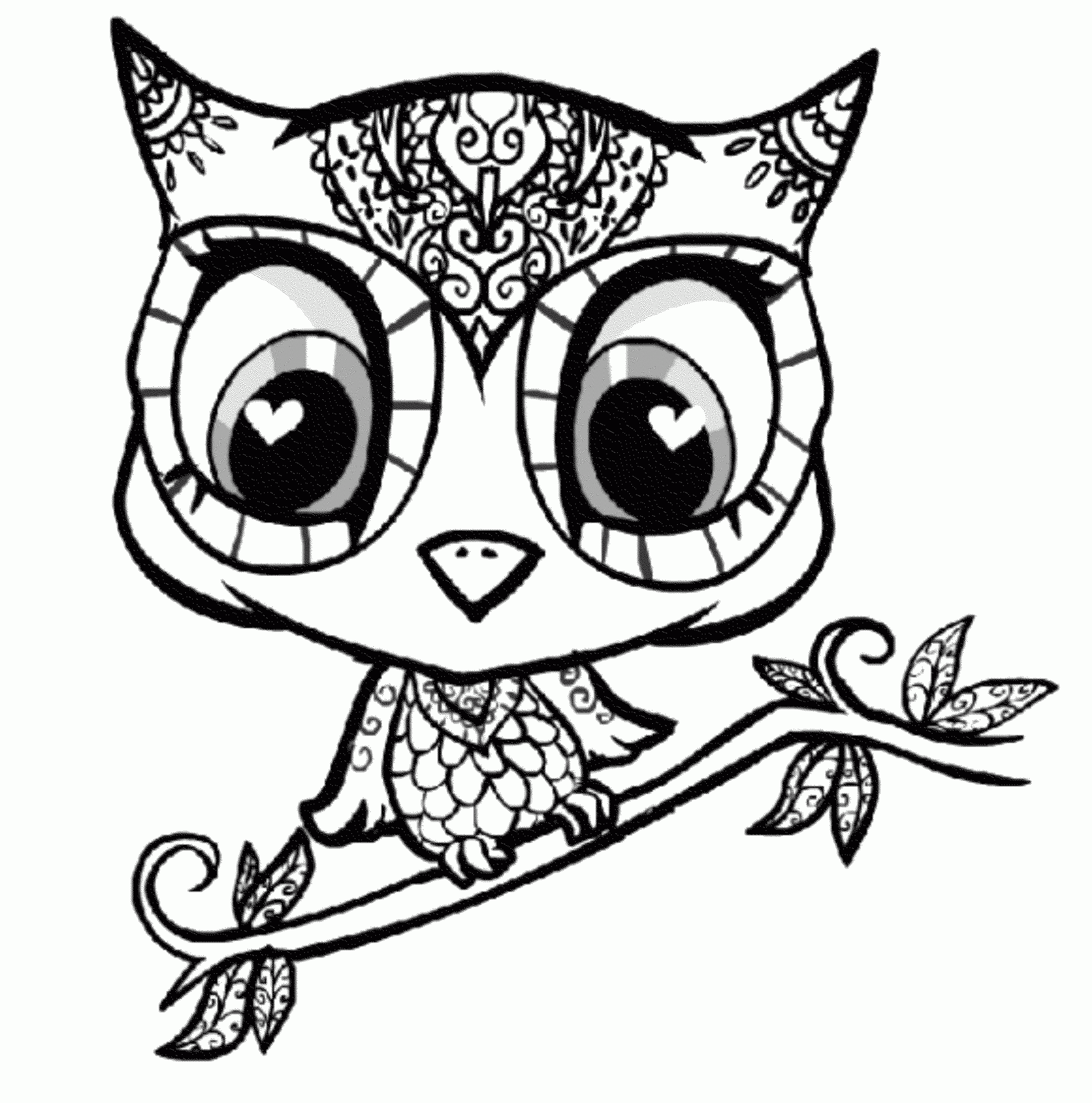 Owl Coloring Pages