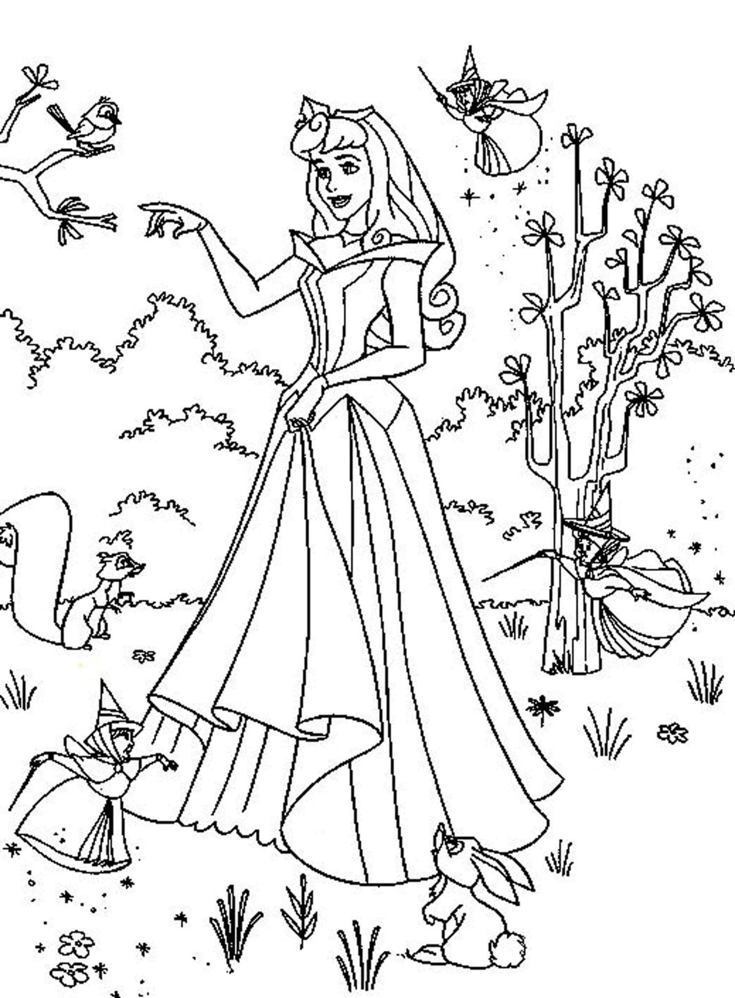 Disney Princess Coloring Page