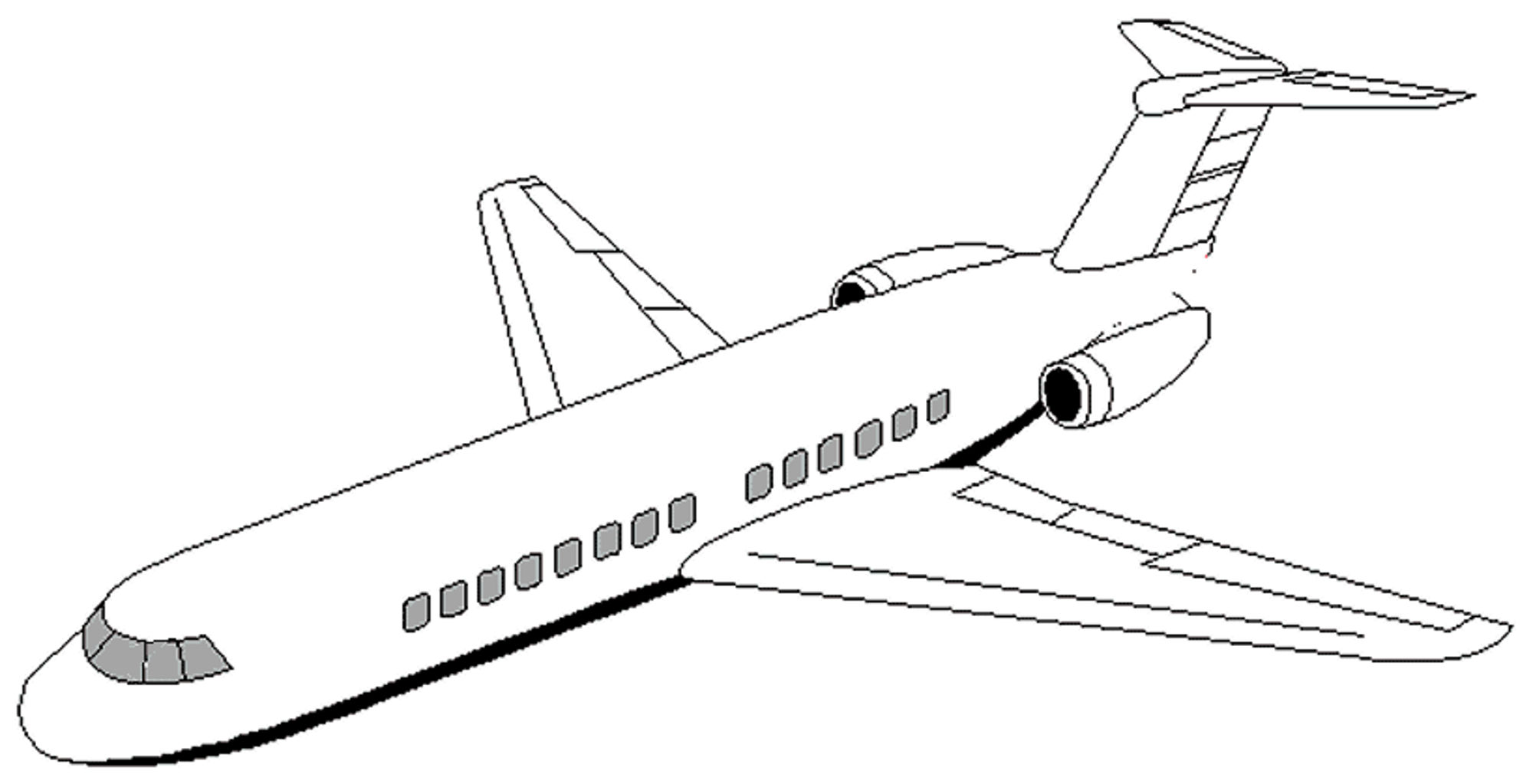 Plane Coloring Pages