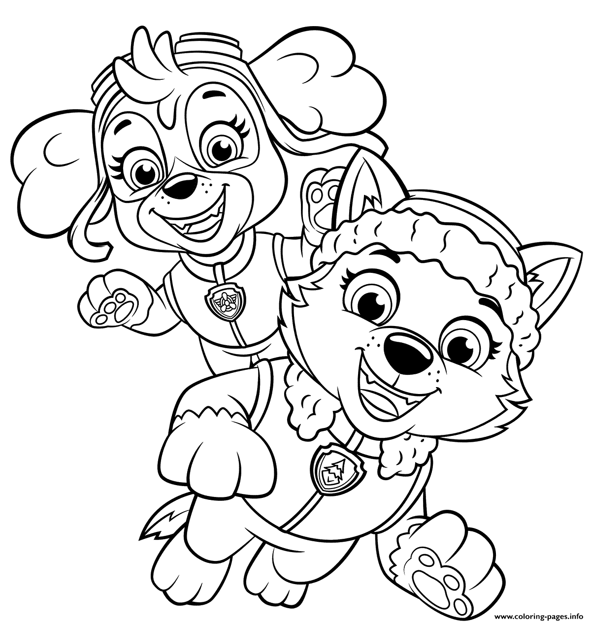 Skye Coloring Pages Printable