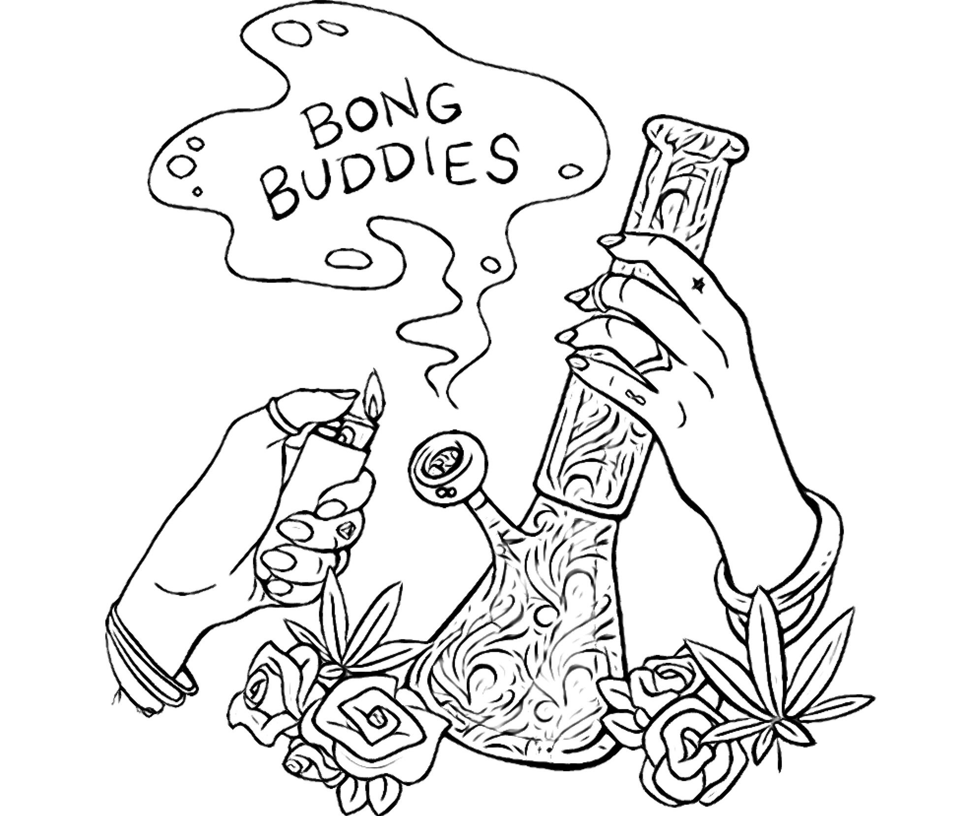 Printable 420 Coloring Pages