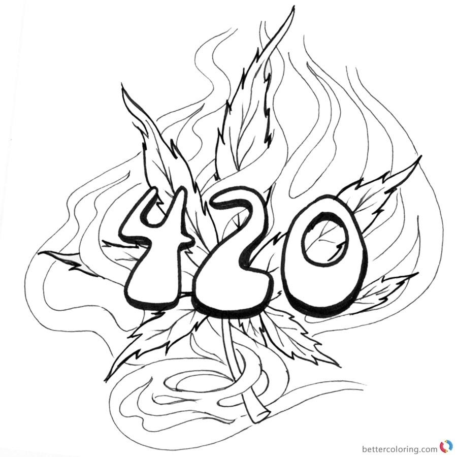 Printable 420 Coloring Pages Customize And Print