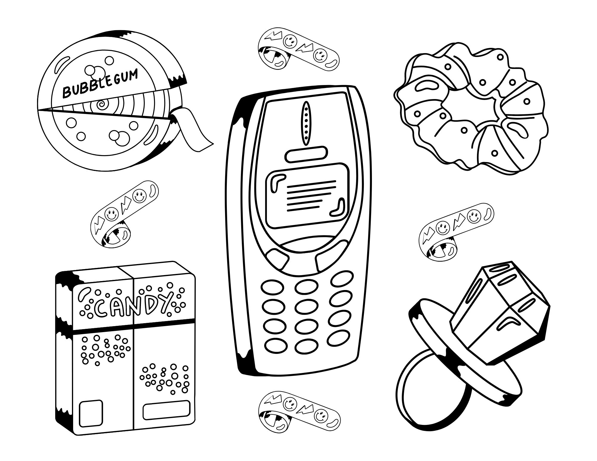 90's Coloring Pages Printable