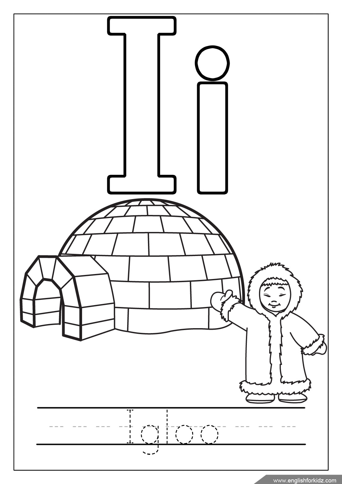 Printable Alphabet Coloring Pages Letters A J