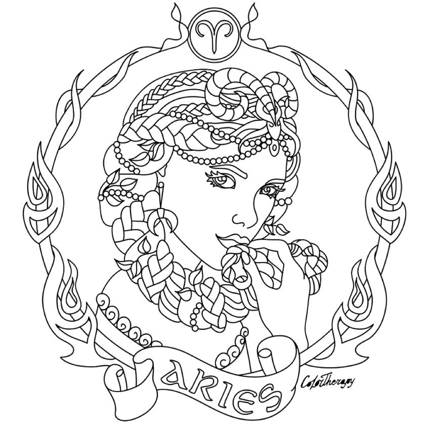 Printable Aries Coloring Pages