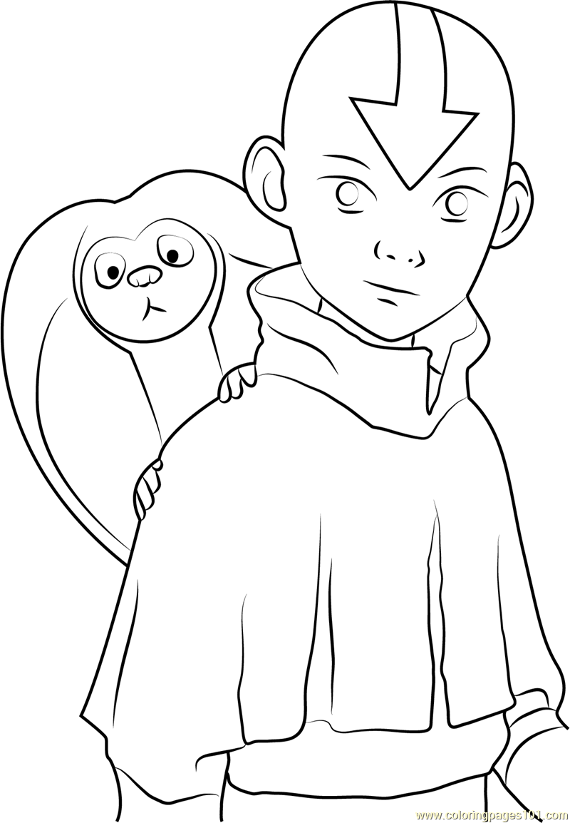 Printable Avatar Coloring Pages