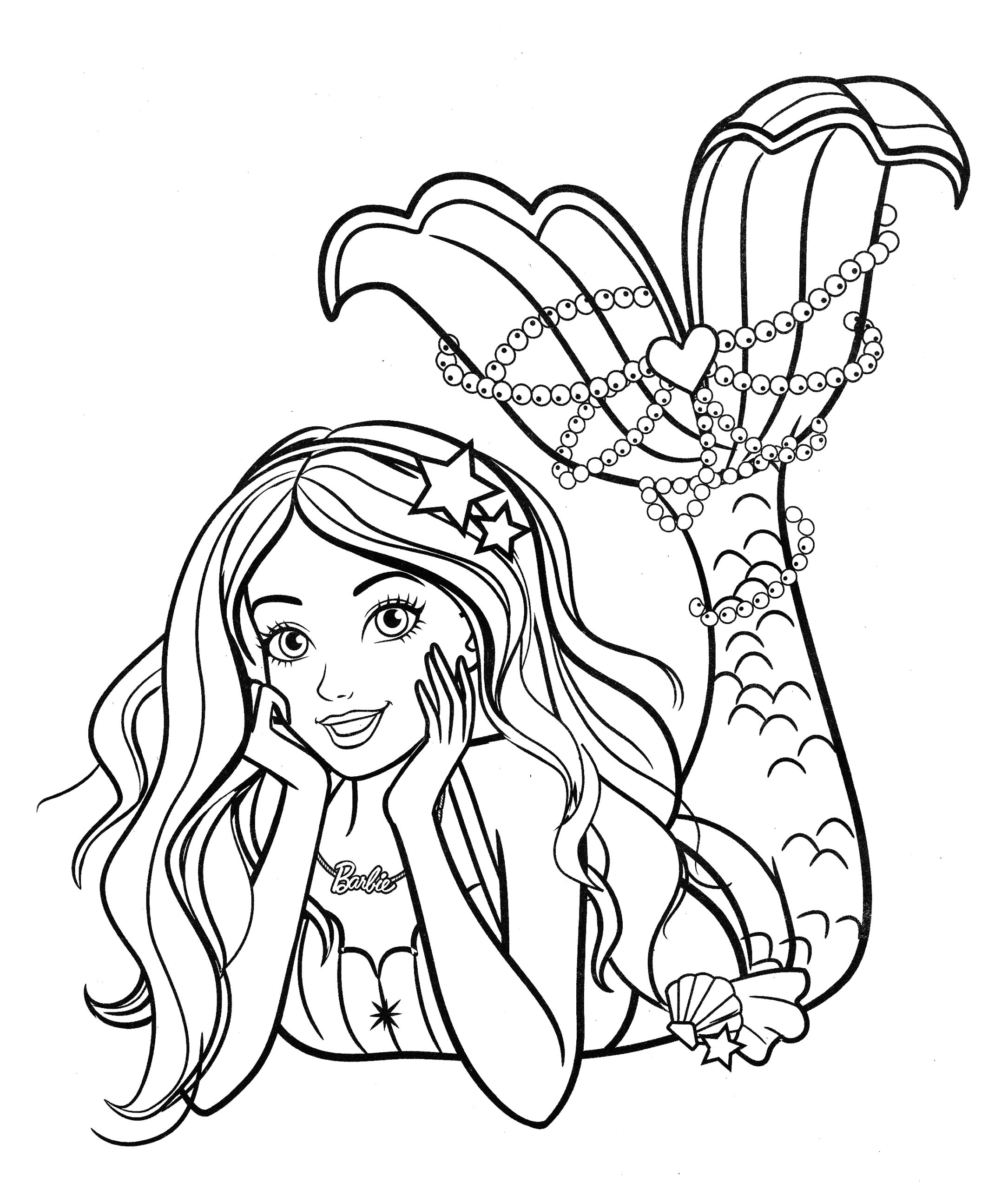 Printable Barbie Coloring Pages