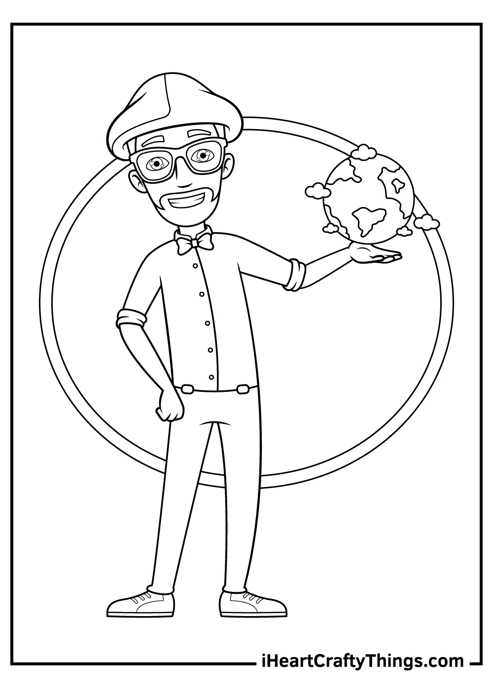 Printable Blippi Character Coloring Pages Updated 2021