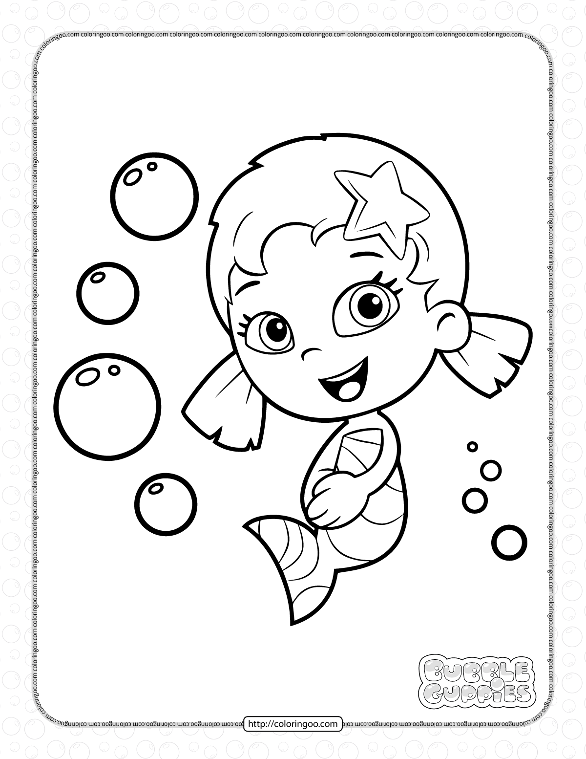 Printable Bubble Guppies Coloring Pages