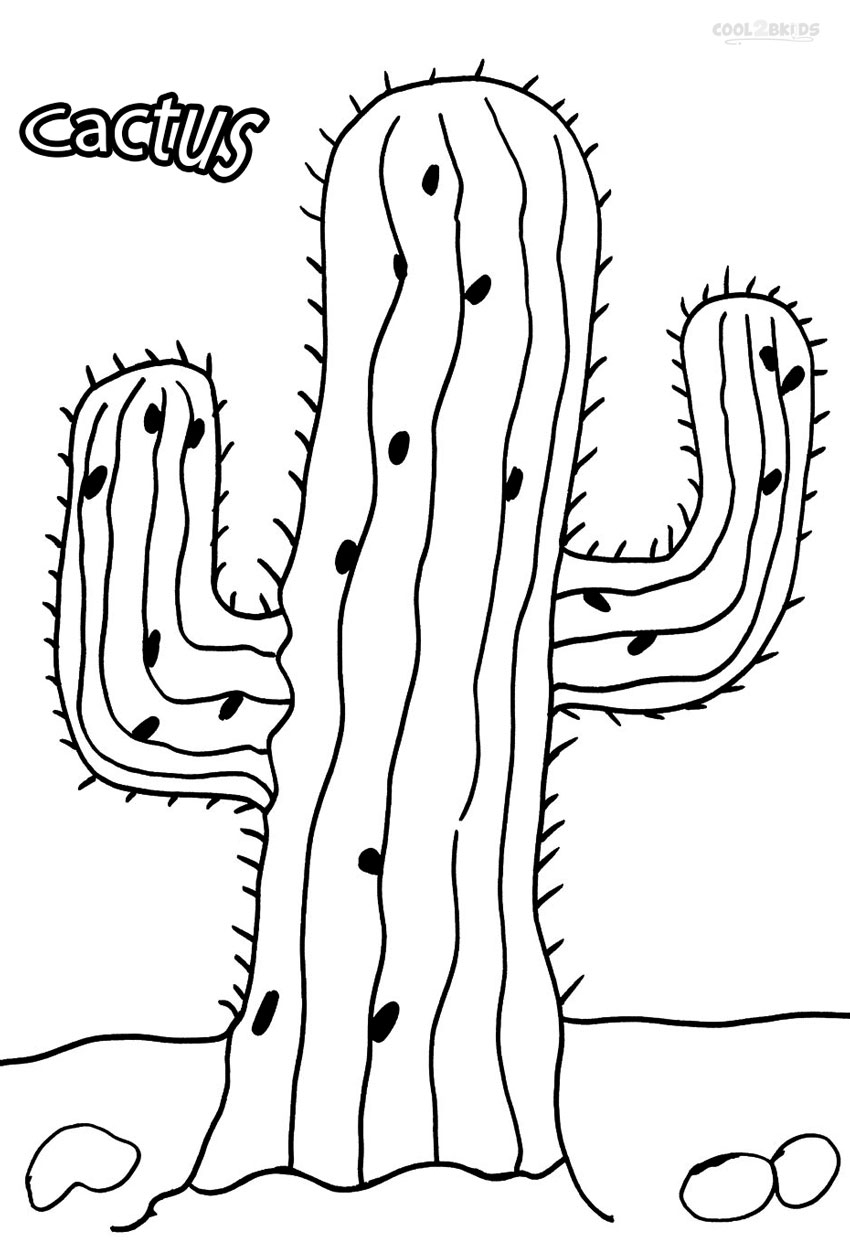 Printable Cactus Coloring Pages For Kids Cool2bKids