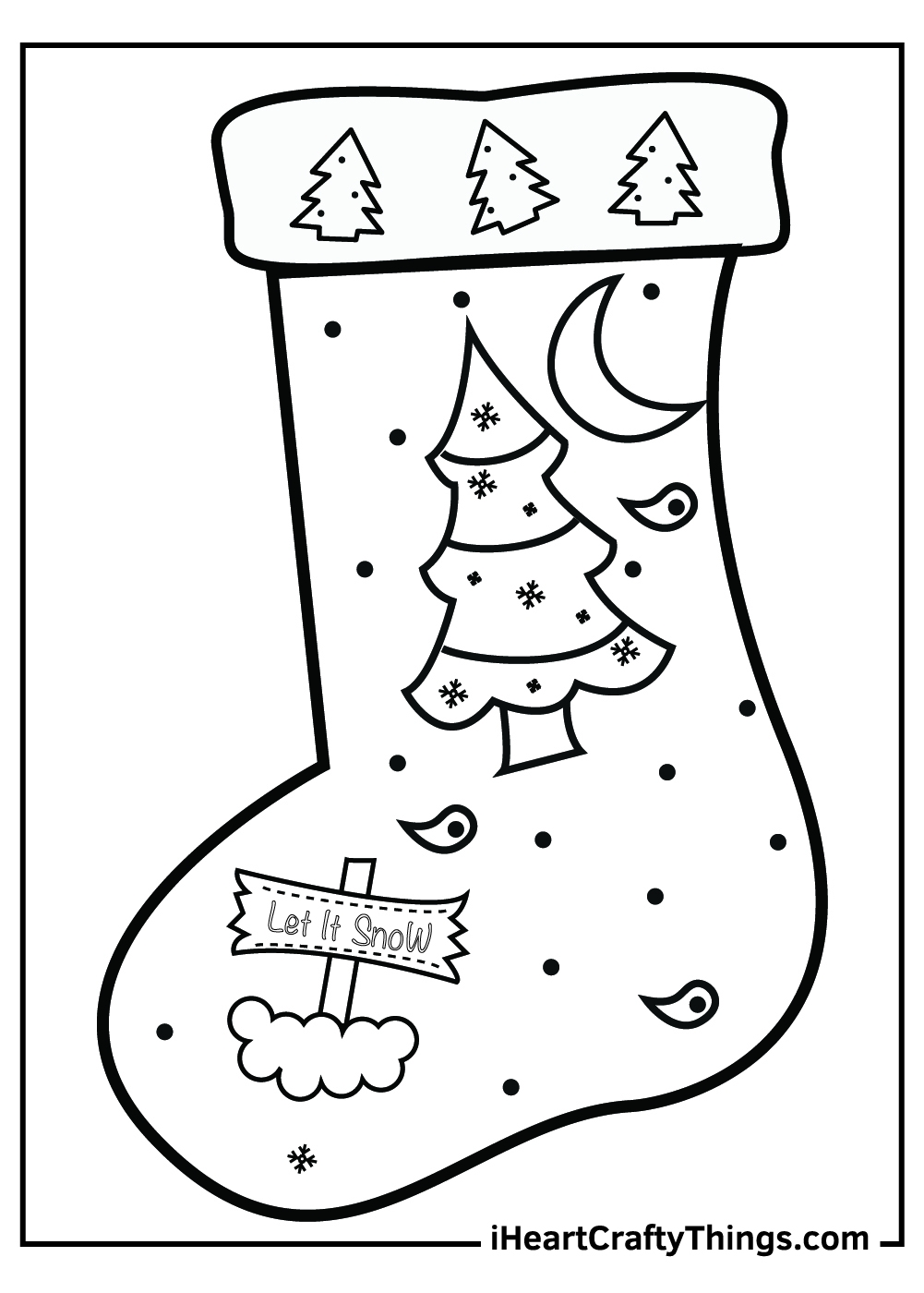 Printable Christmas Stocking Coloring Pages Updated 2021