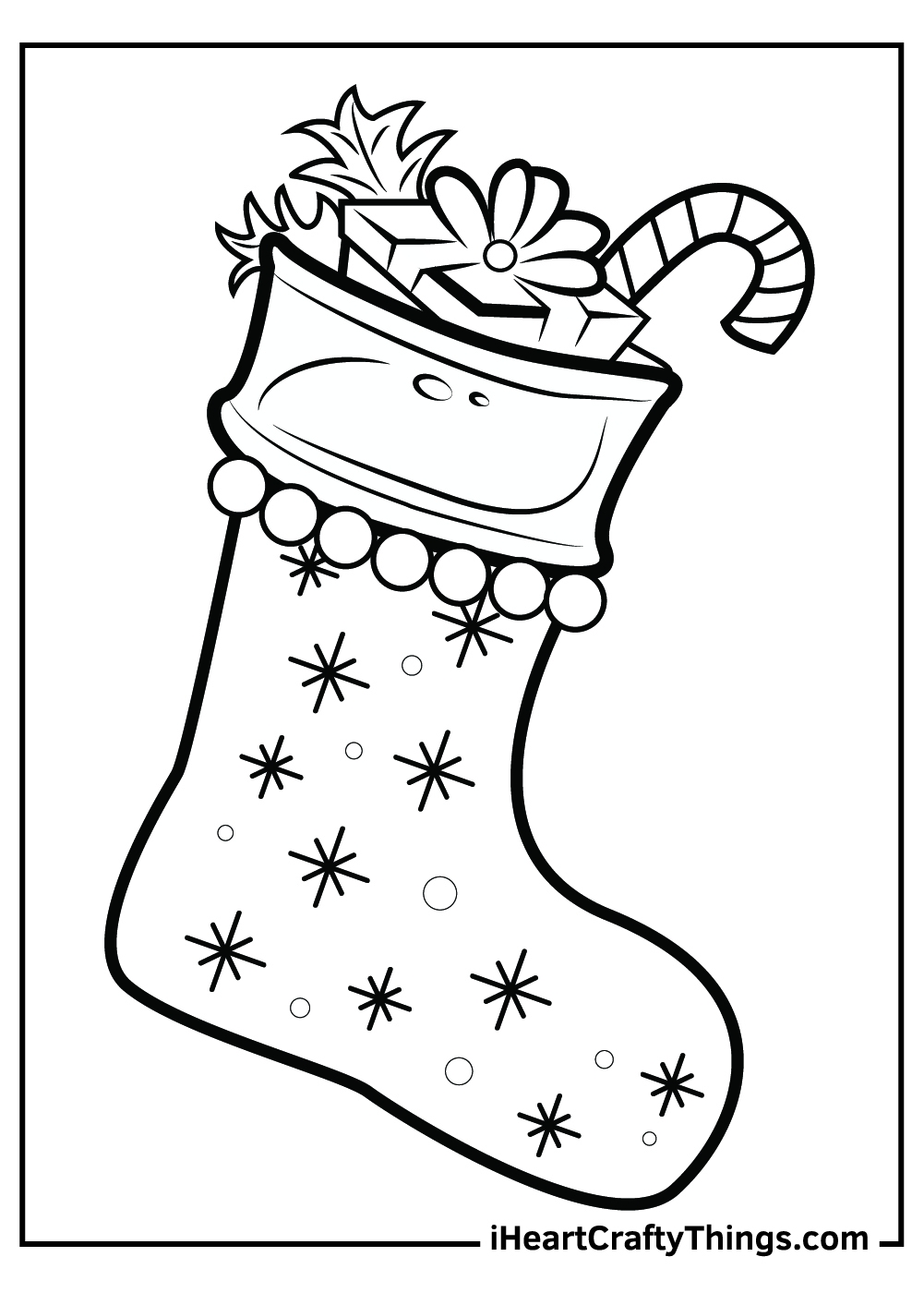 Printable Christmas Stocking Coloring Pages Updated 2021