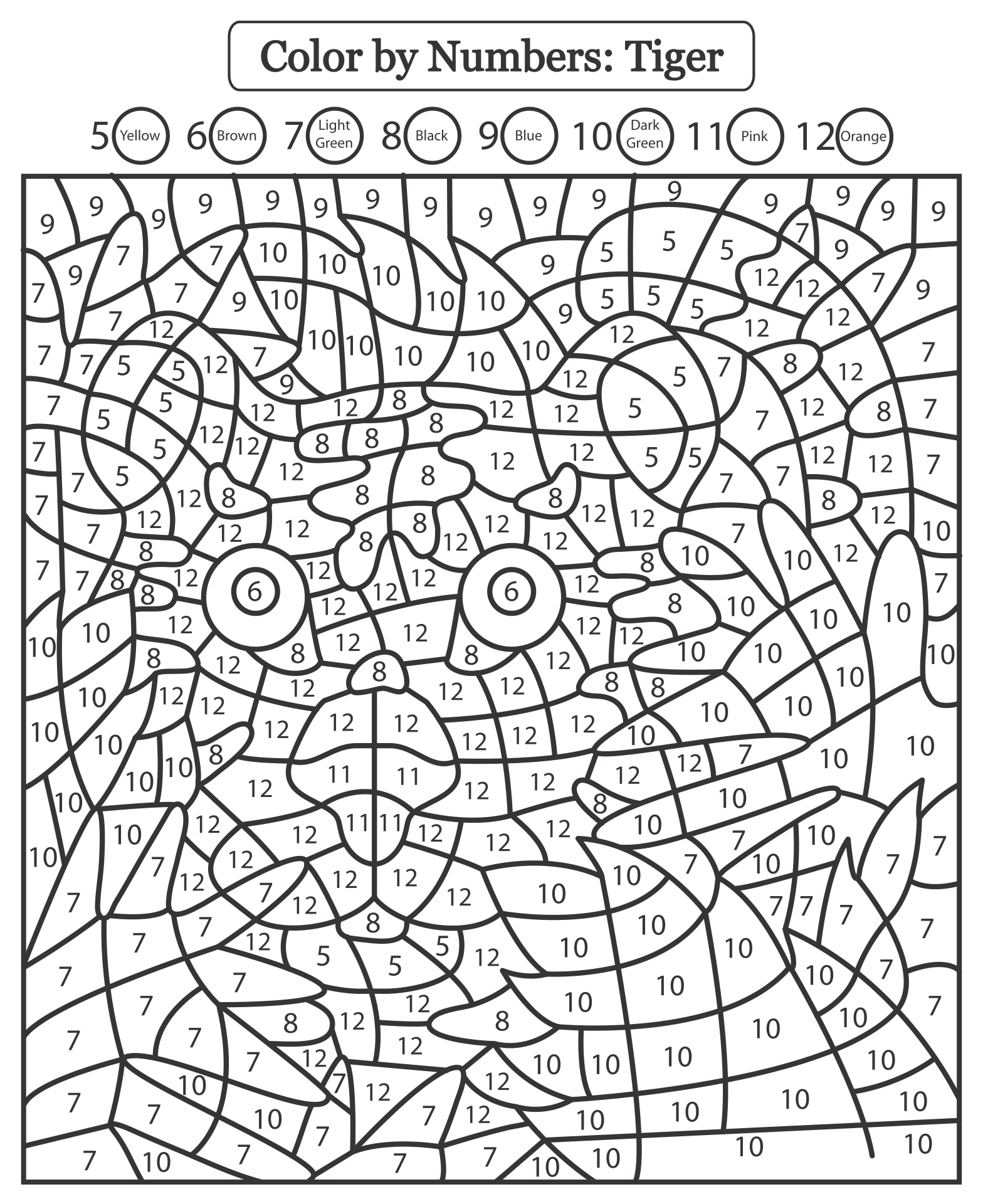 Printable Color By Number Coloring Pages Images And Photos Finder