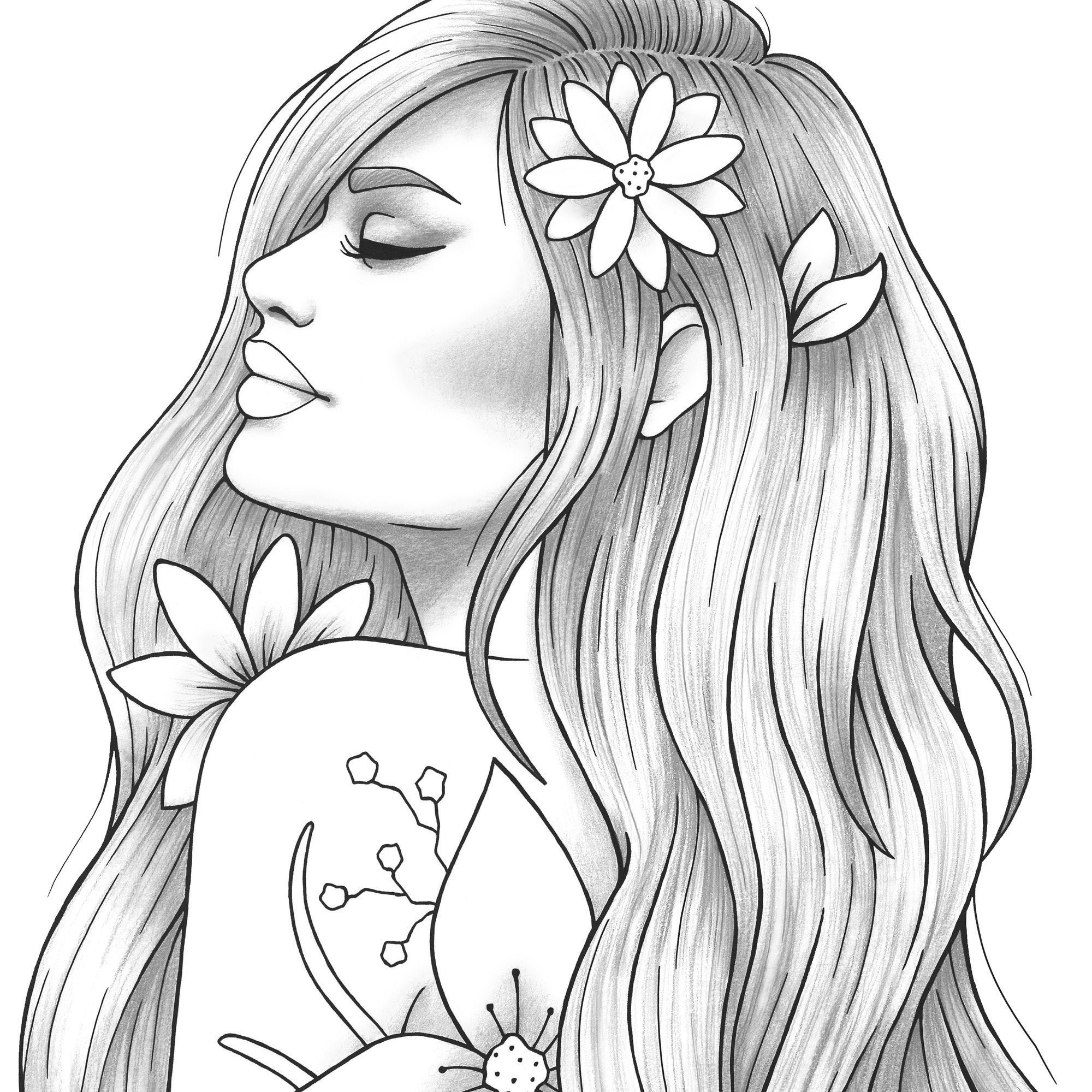Girls Coloring Page