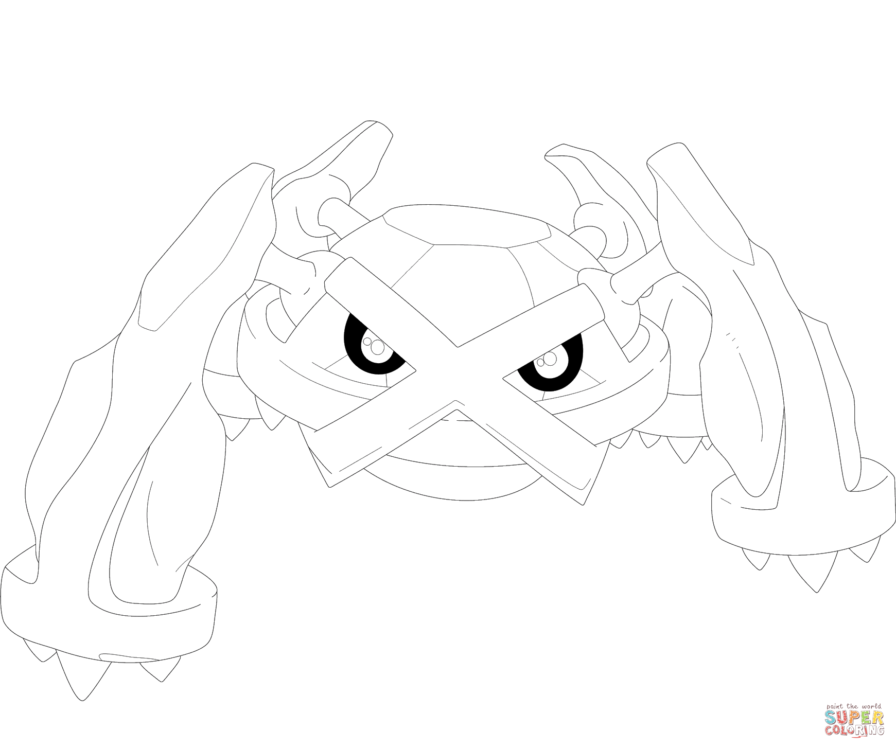 Printable Coloring Page Pokemon Bruxish